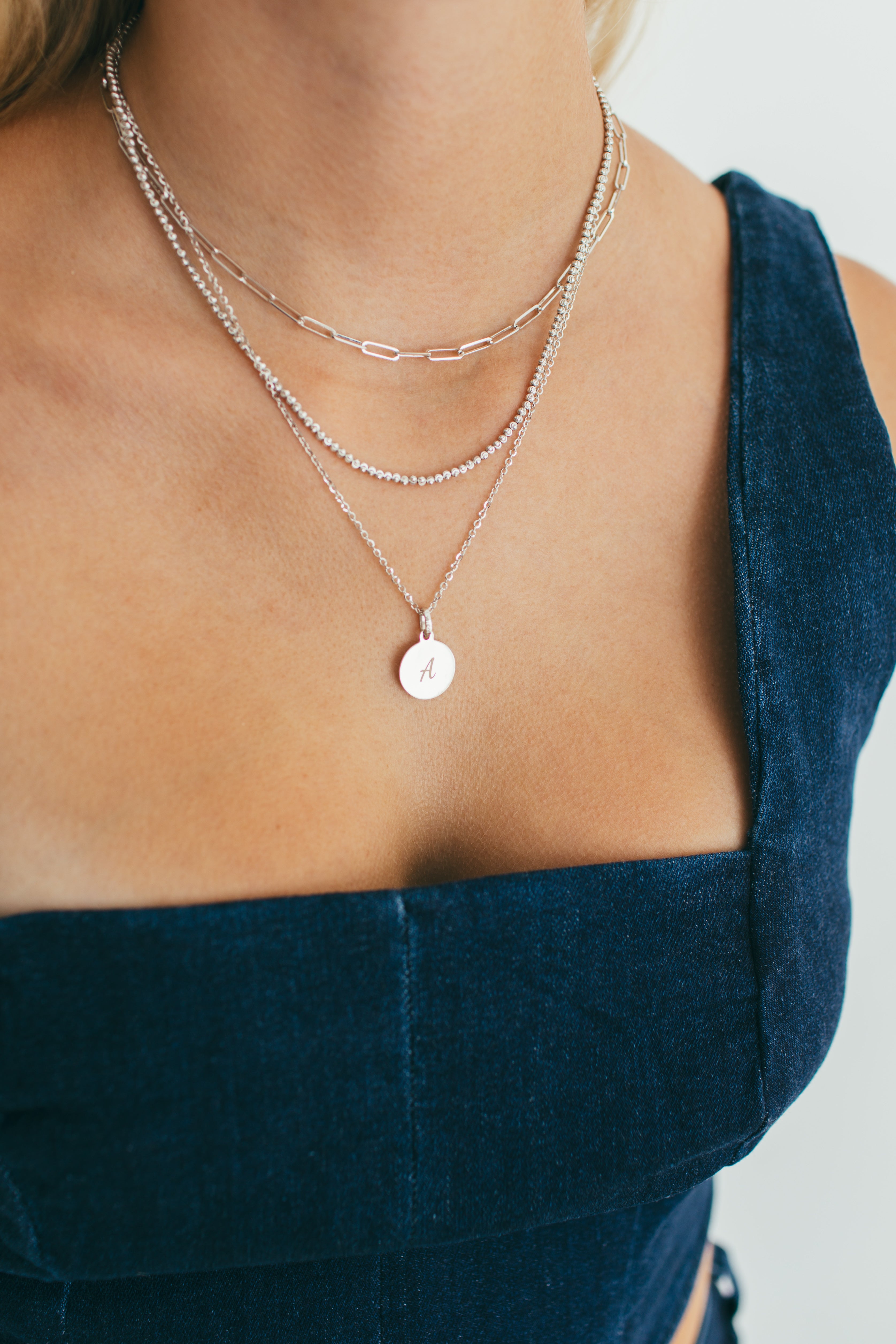 10 Karat Gold Paperclip Necklace