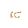 10 Karat Gold Ridged Hoops - Jessica Jewellery