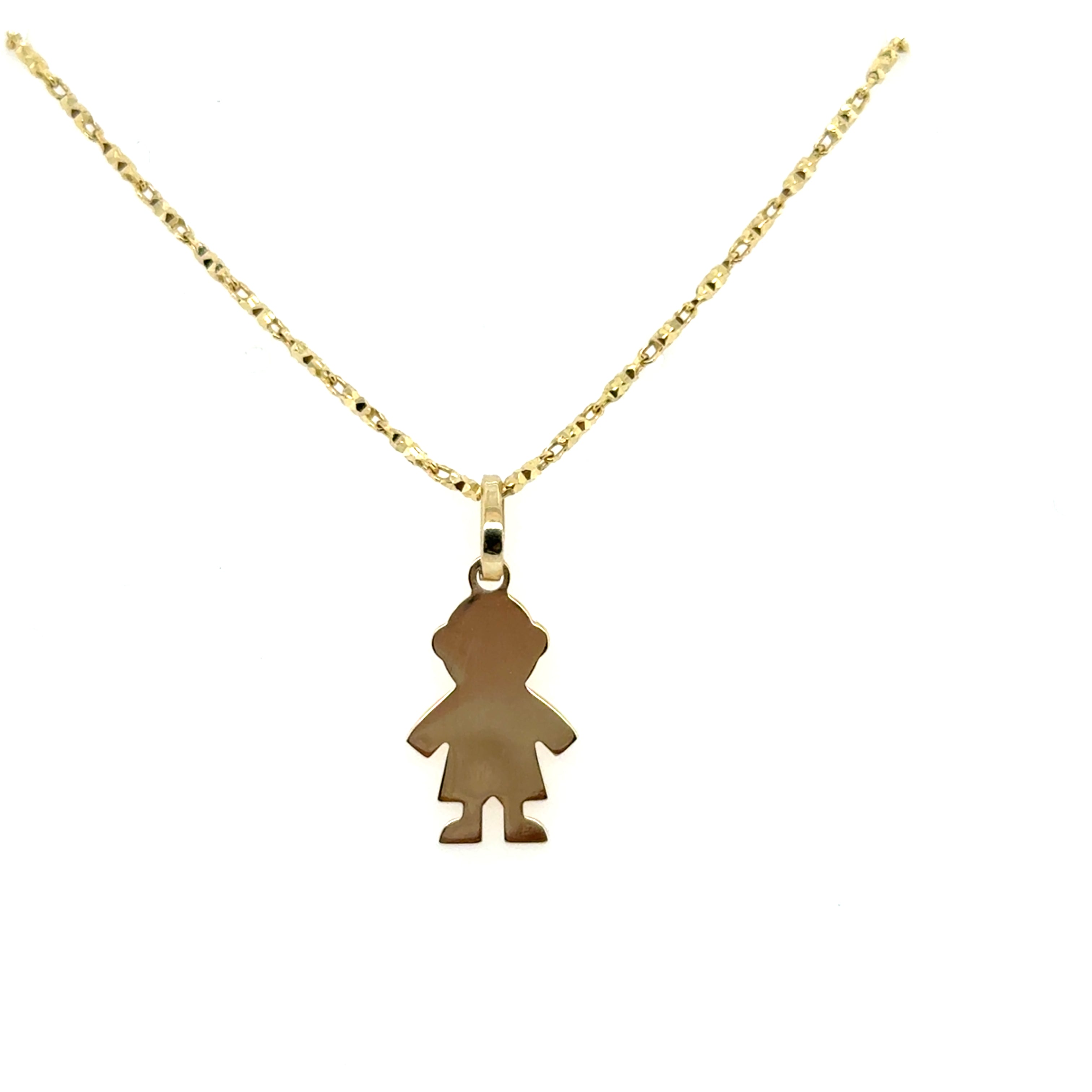 10K Gold Engravable Boy or Girl Charm
