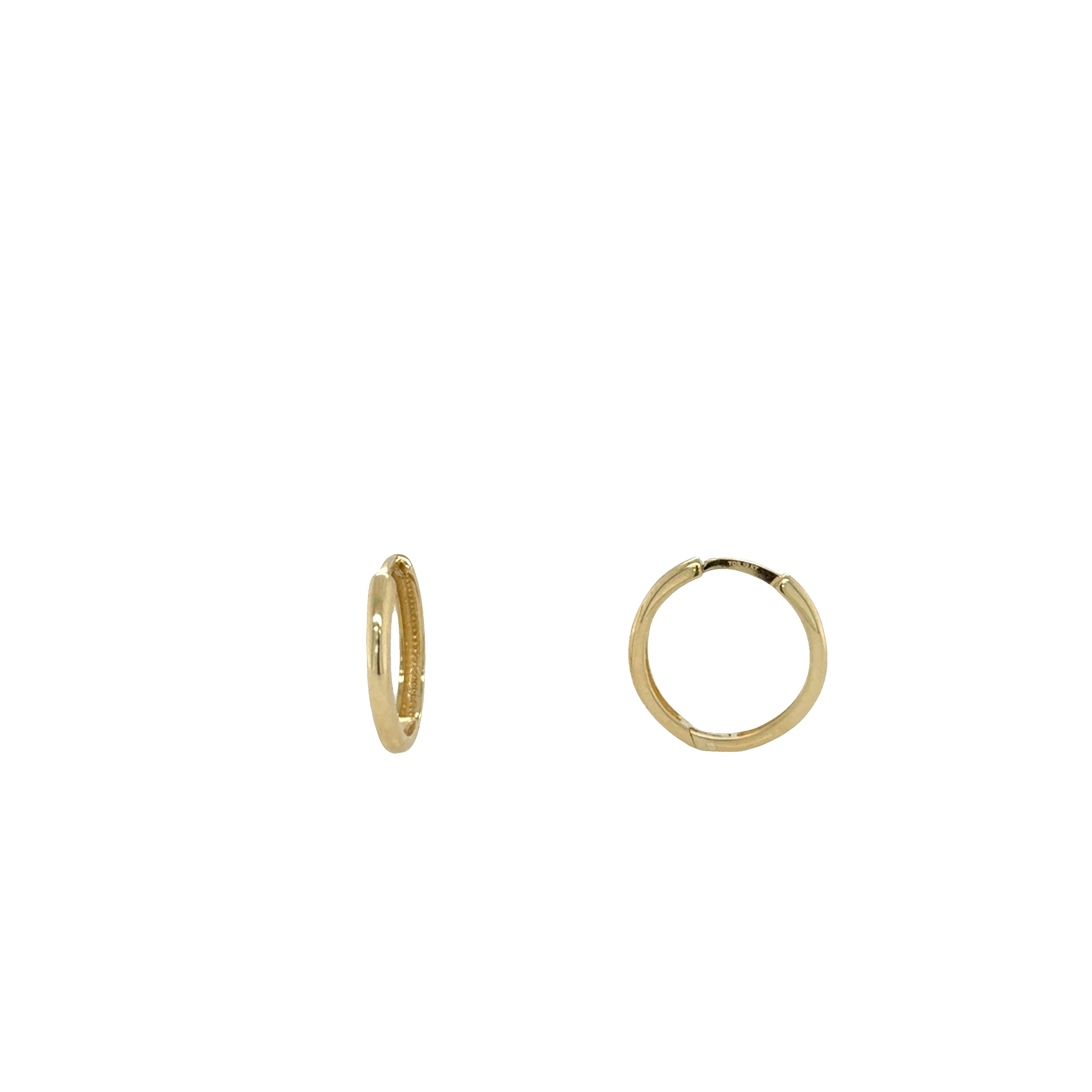 10K Gold 2mm Simple Huggies