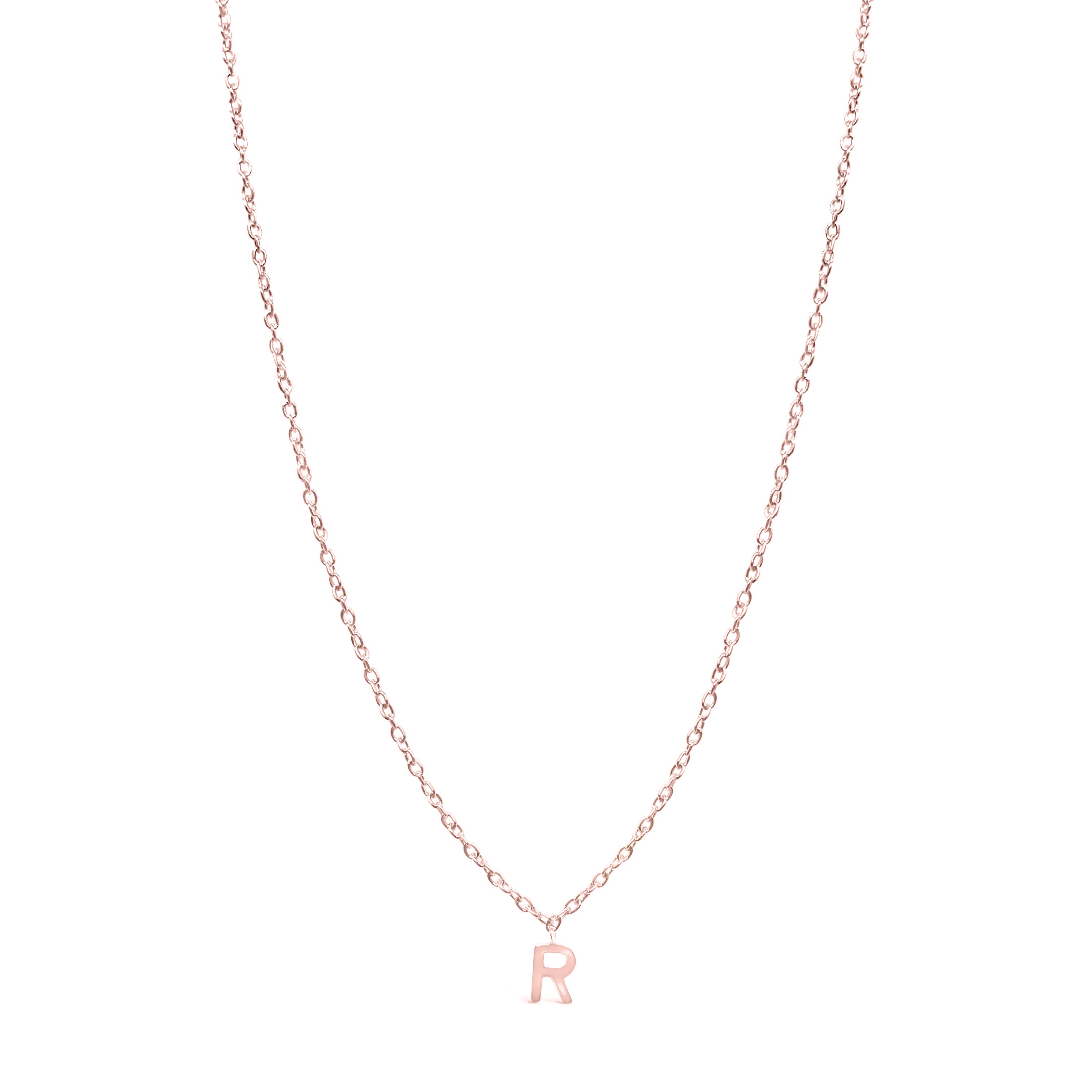14K Gold Dangling Initial Necklace