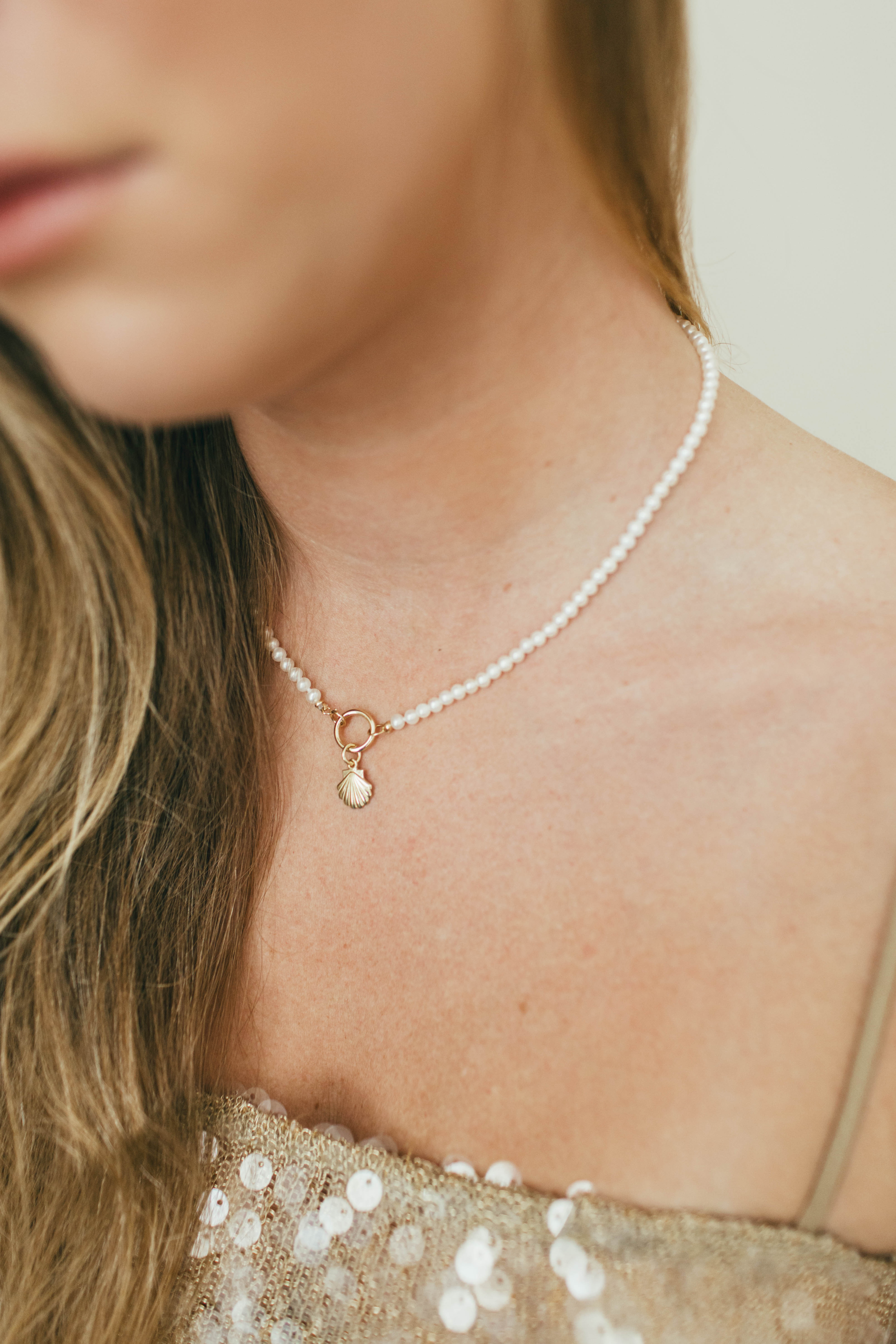 14K Gold Charm Connector