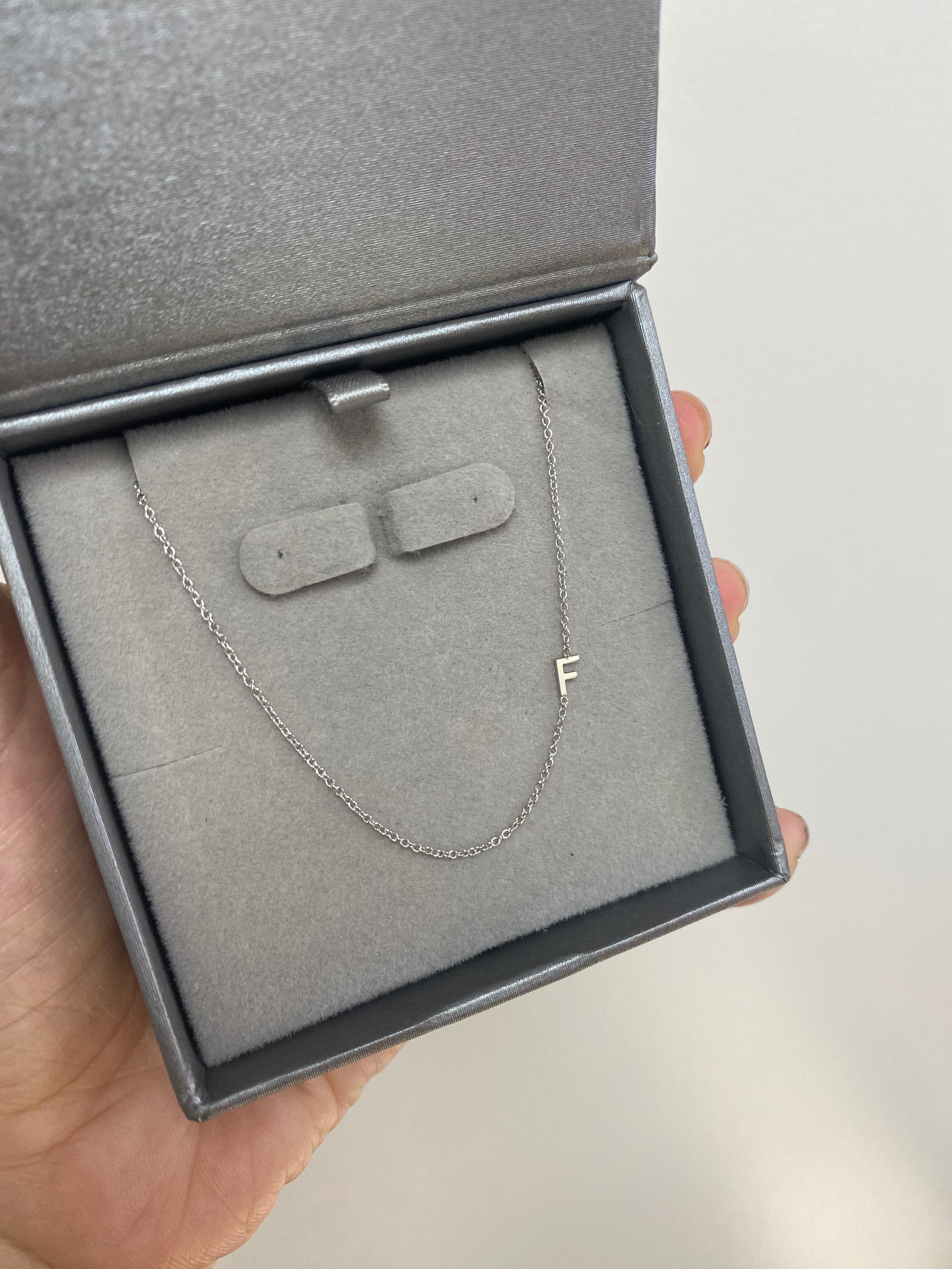 Asymmetrical Initial Necklace