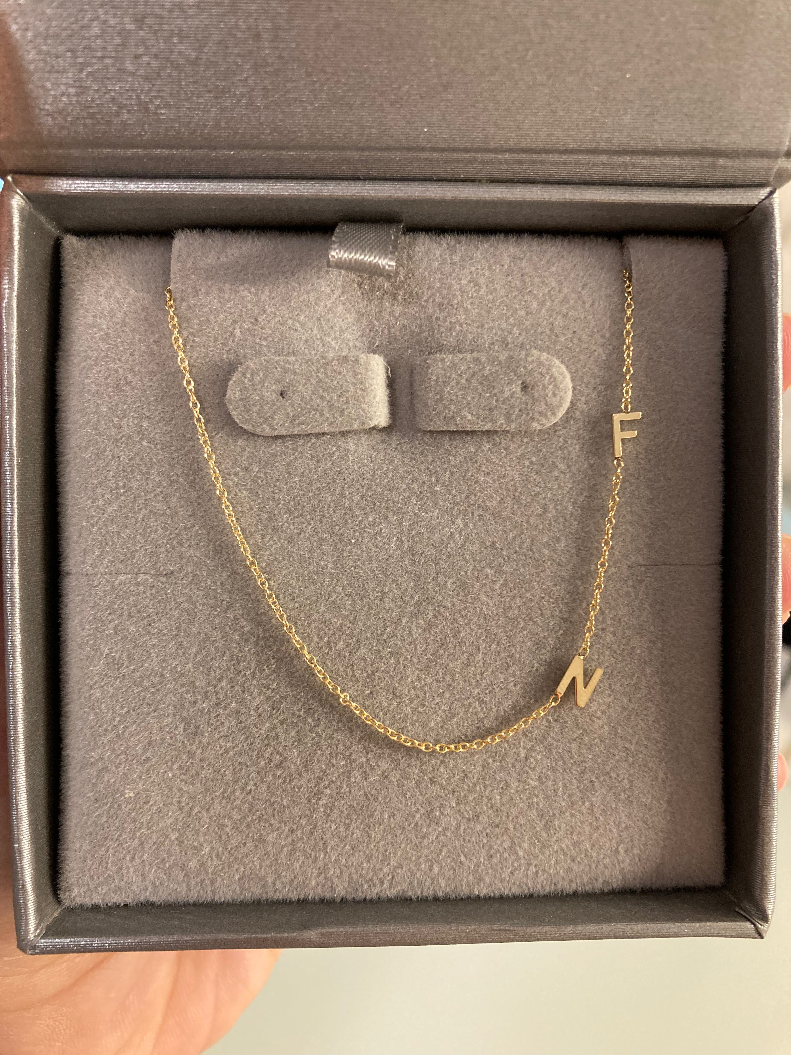 Asymmetrical Initial Necklace