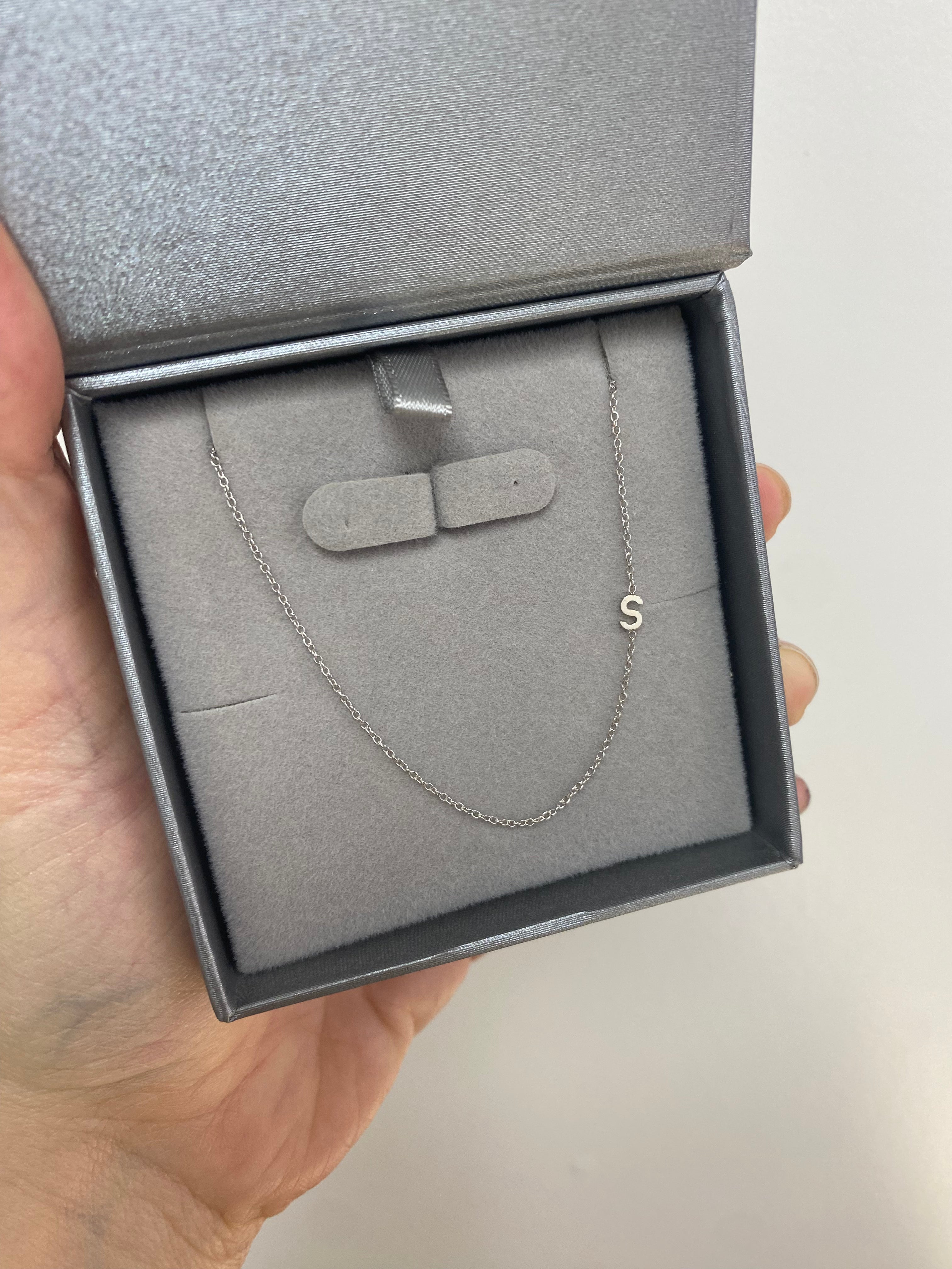 Asymmetrical Initial Necklace