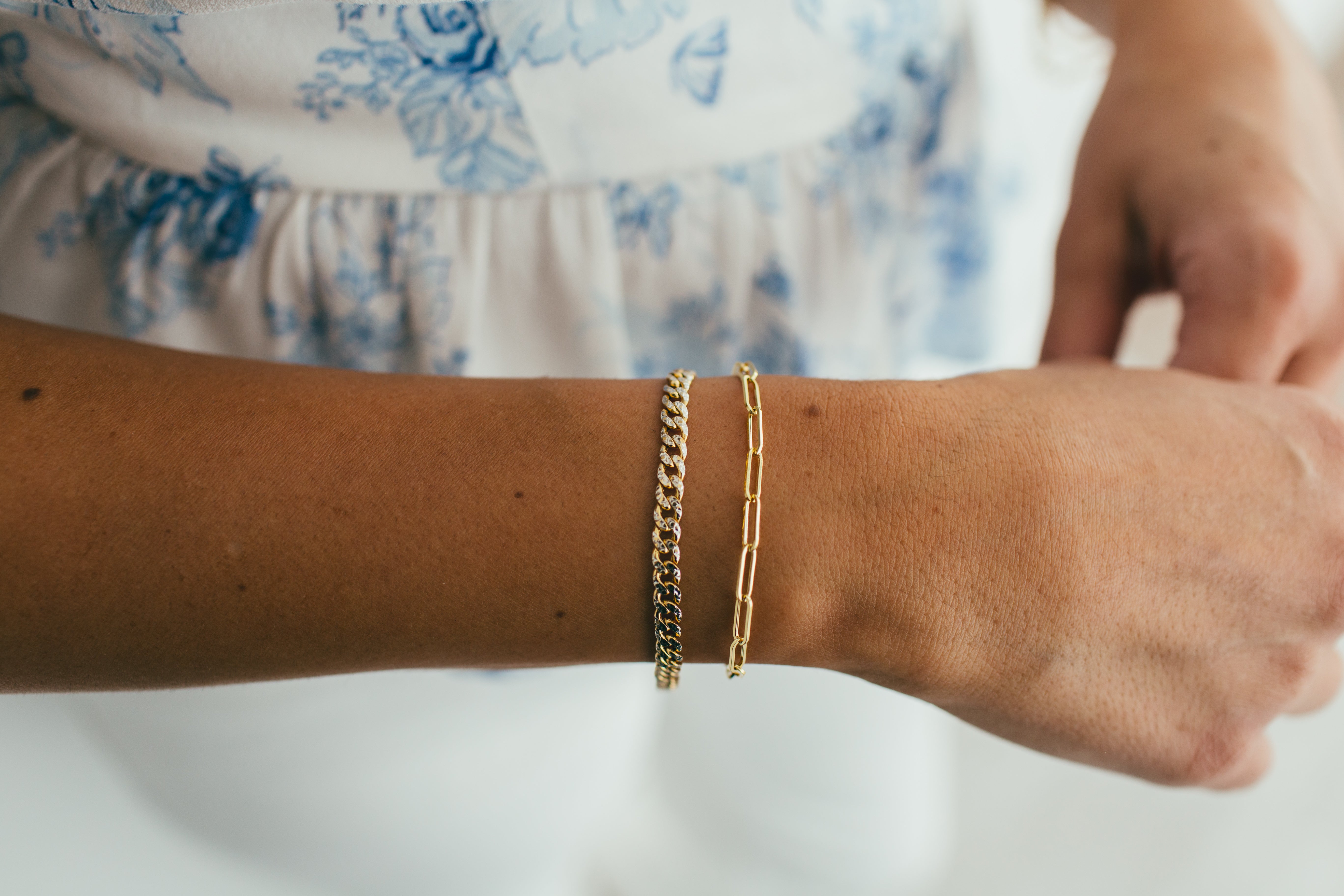Gold Paperclip Bracelet