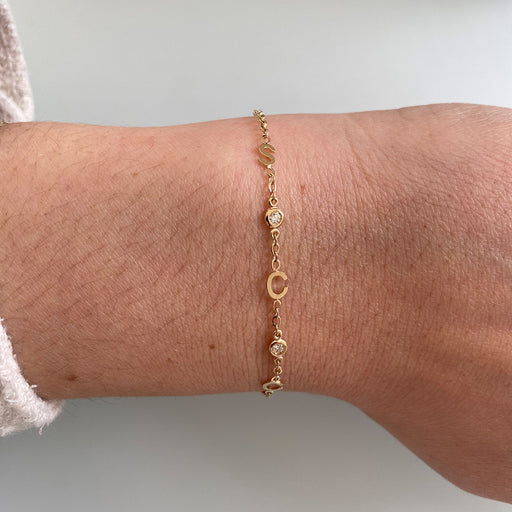 Personalized bracelets featuring delicate details and luxurious finishes.