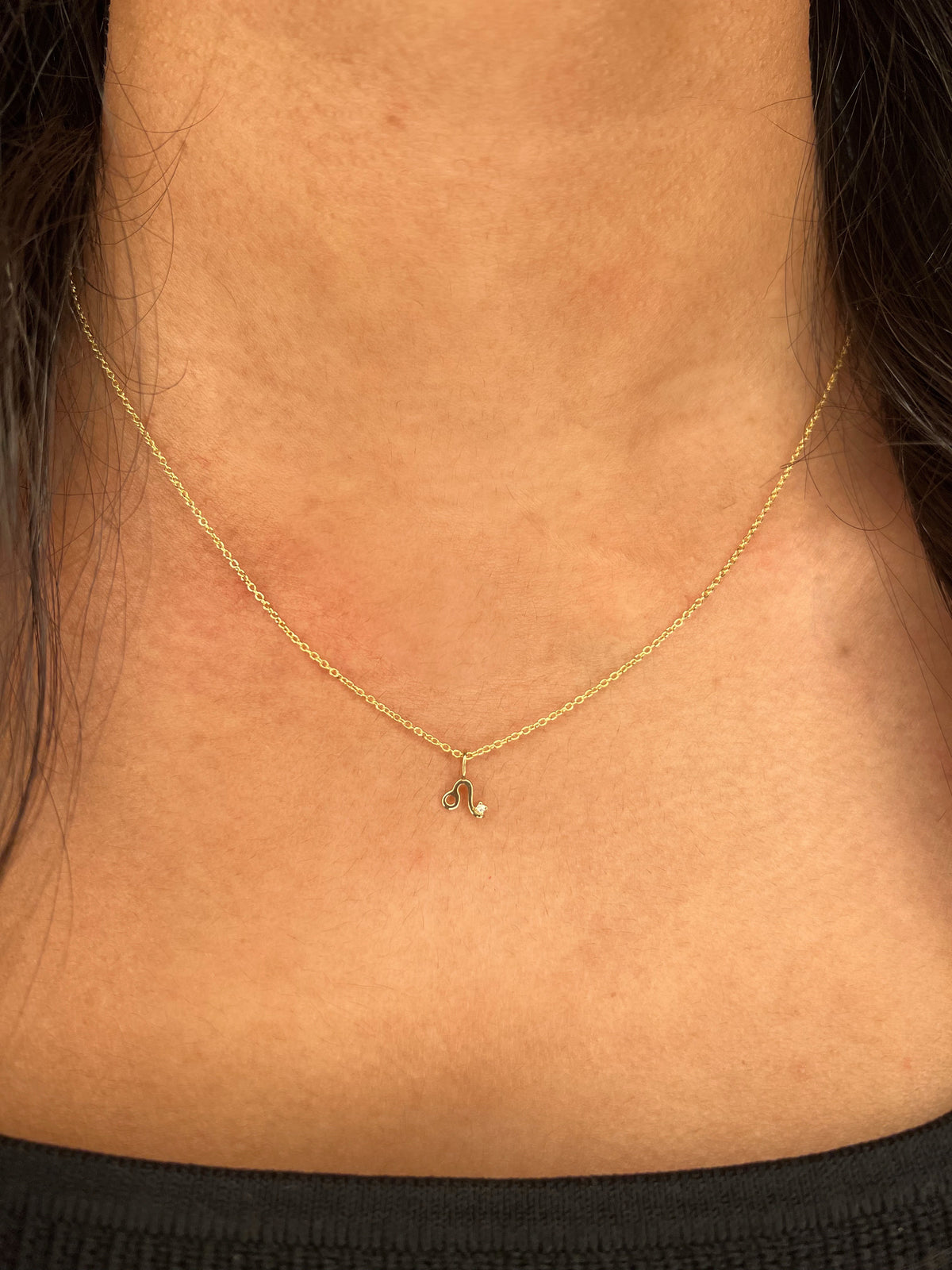 Mini Diamond Zodiac Charm - Leo