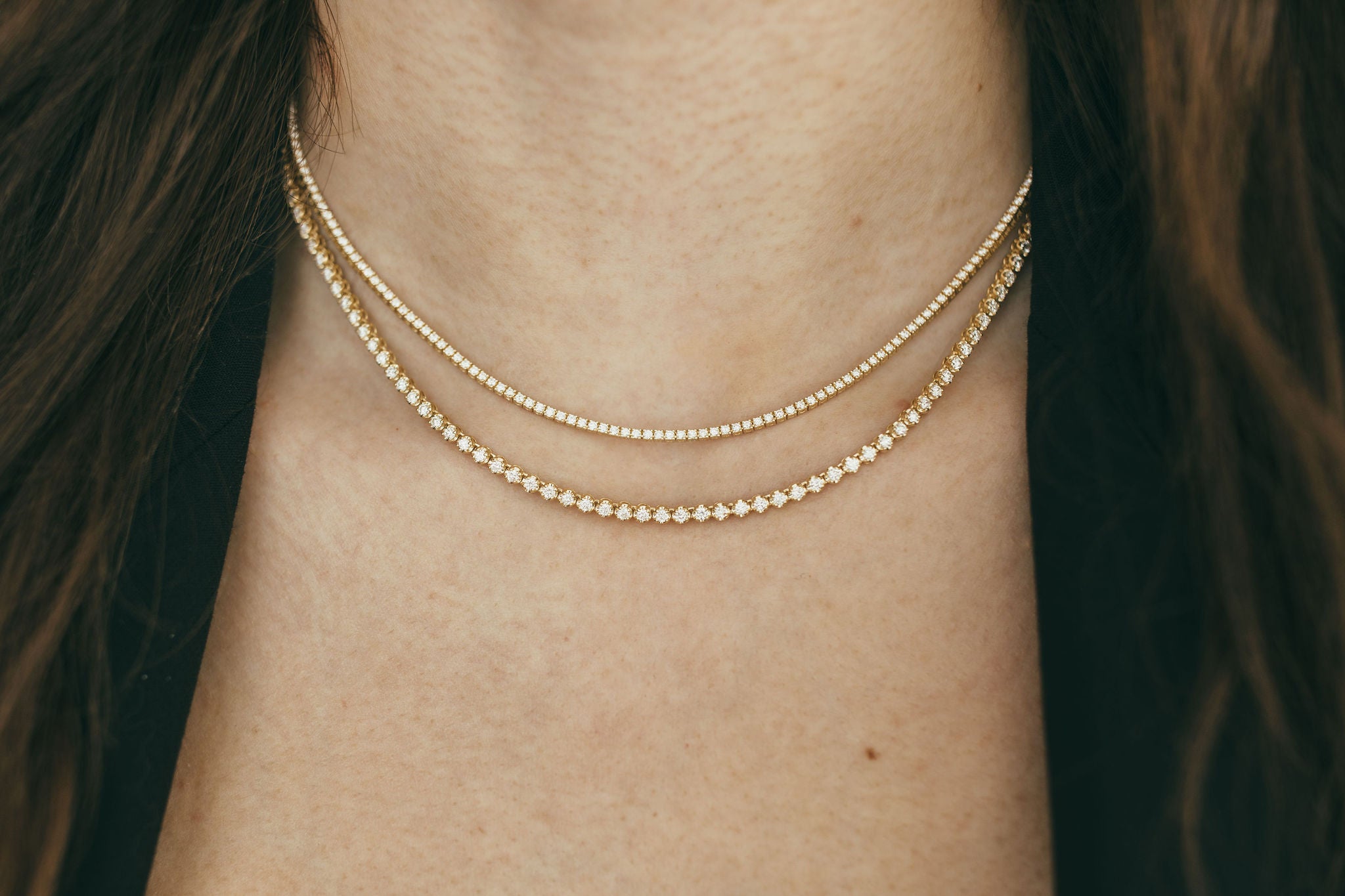 Round Tennis Necklace