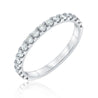 Jessica Jewellery white gold pavé-set diamond ring. 