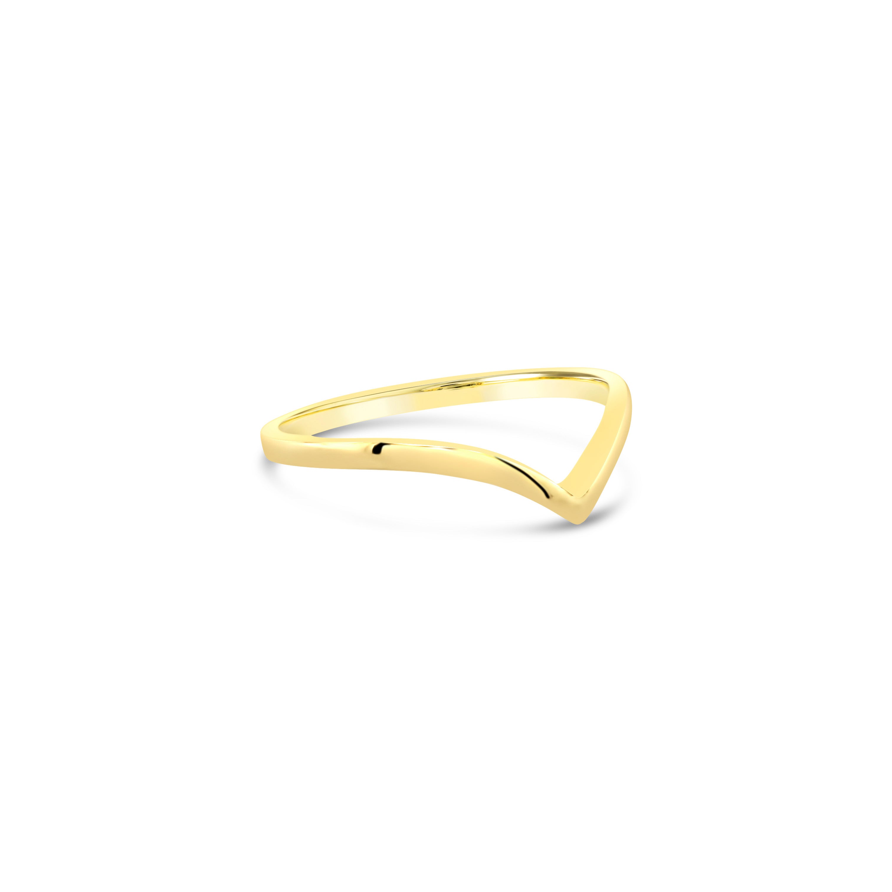 10K Gold V Ring