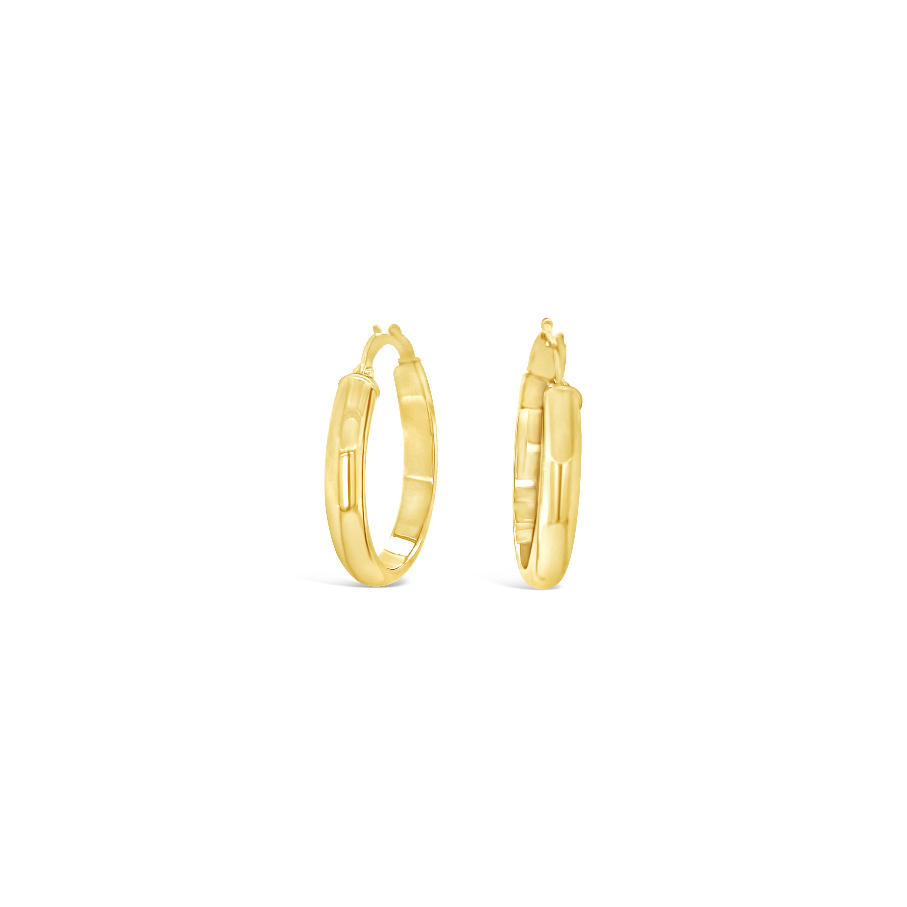 10K Gold 3mm Round Hoops