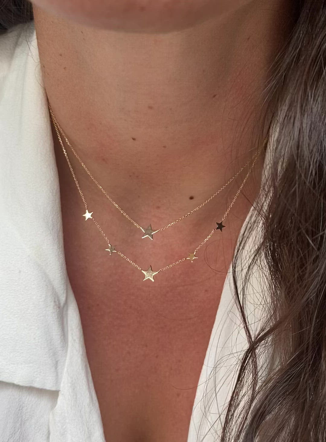 Dainty star charm on a delicate gold chain by Jessica Jewellery