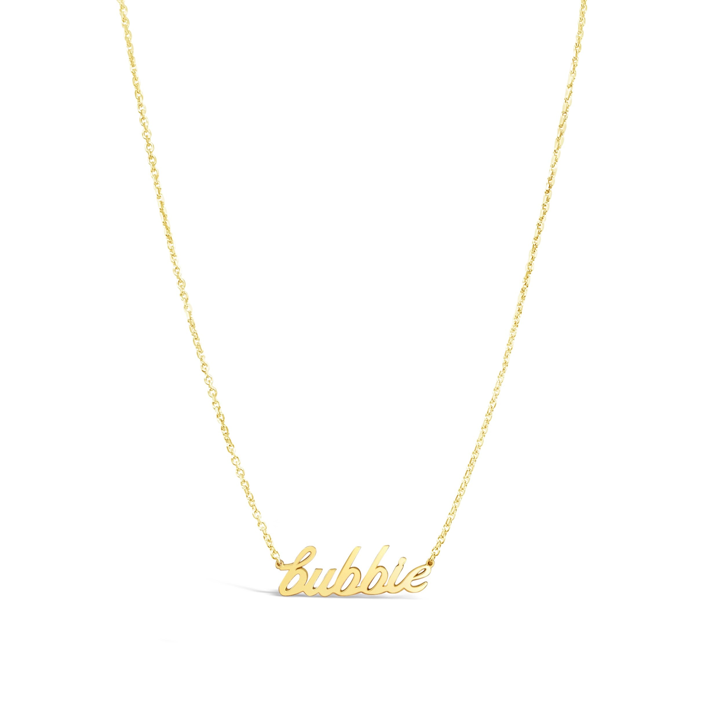 Gold Cursive Name Necklace