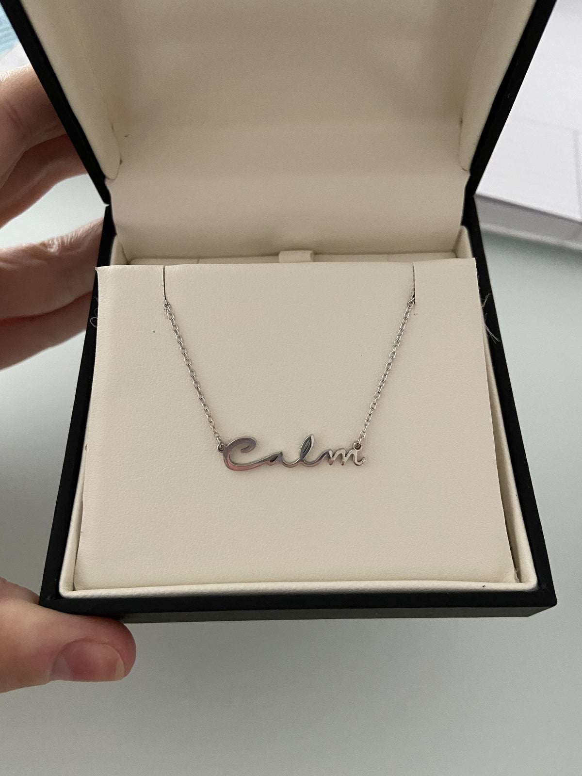 Gold Cursive Name Necklace