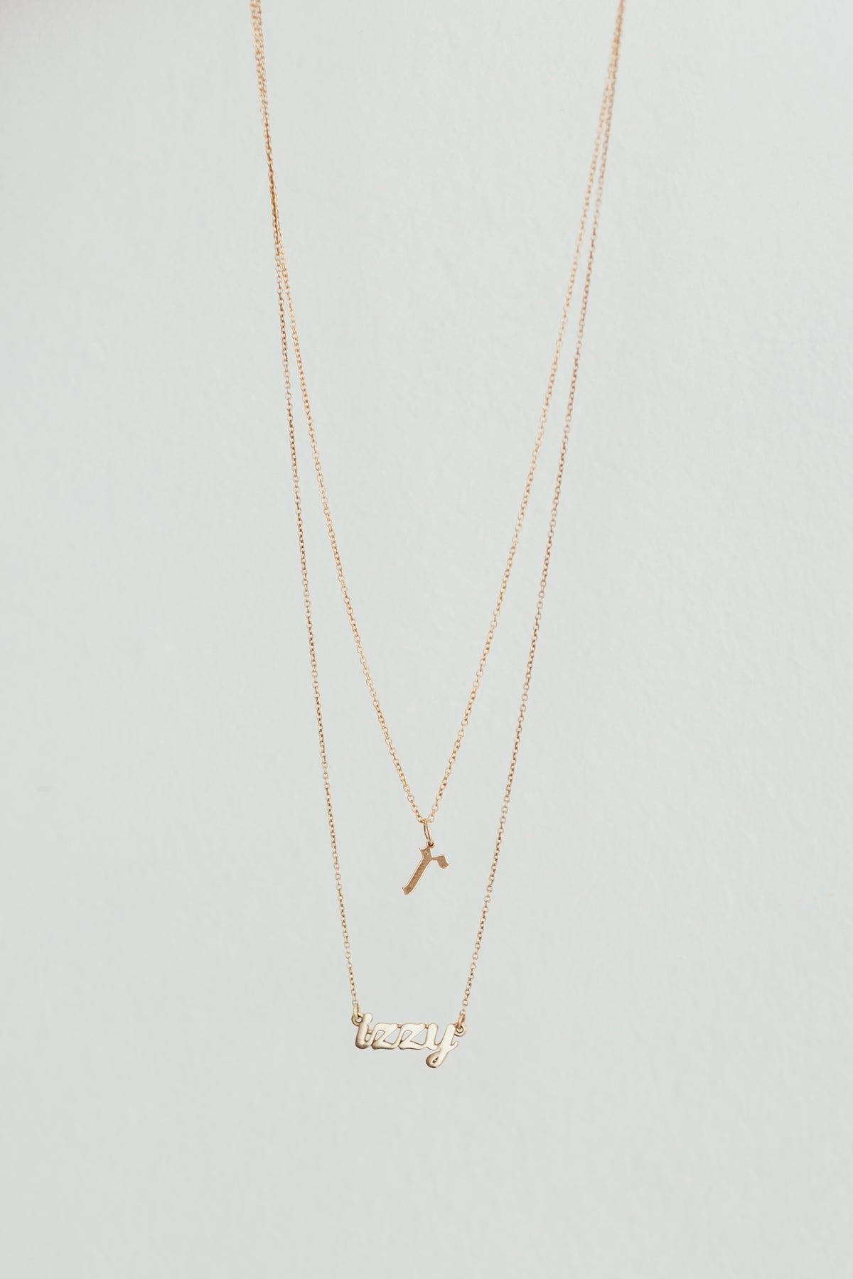Gold Cursive Name Necklace