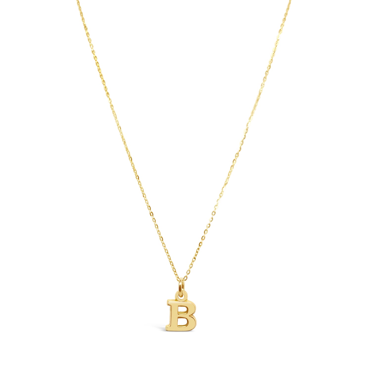 10K Gold Large Initial Pendant Charm
