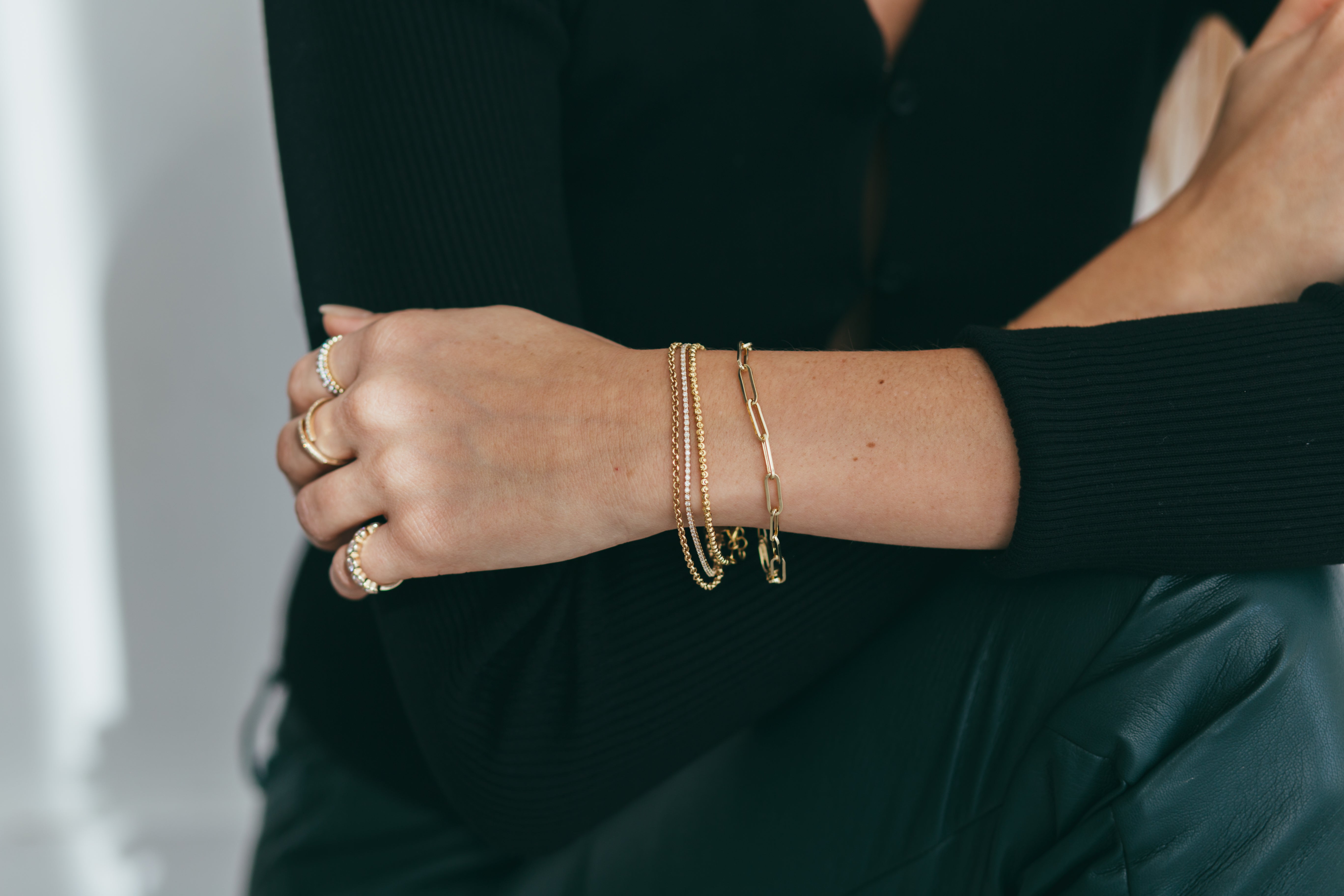 10K Gold Rolo Bracelet