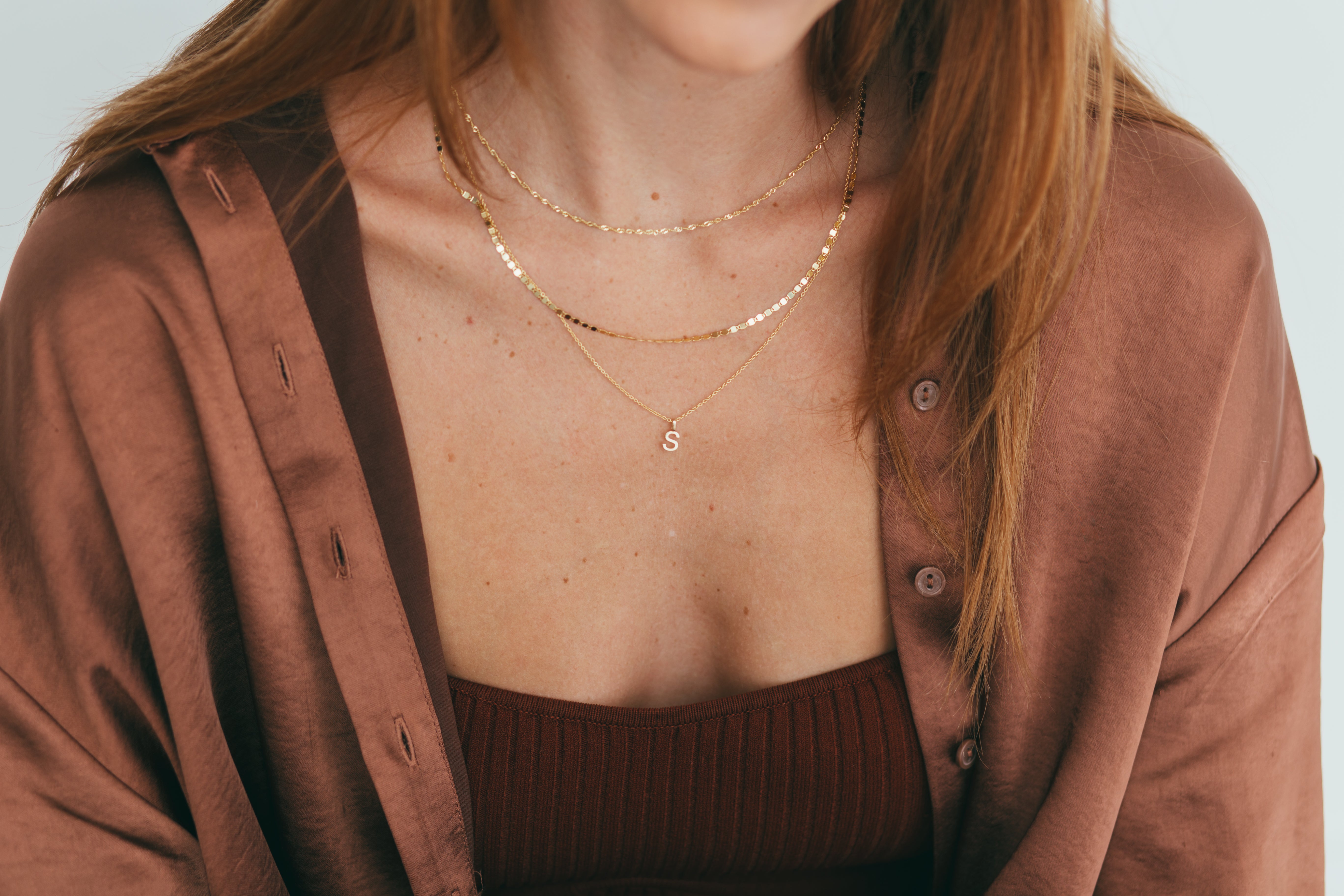 10K Gold Initial Charm