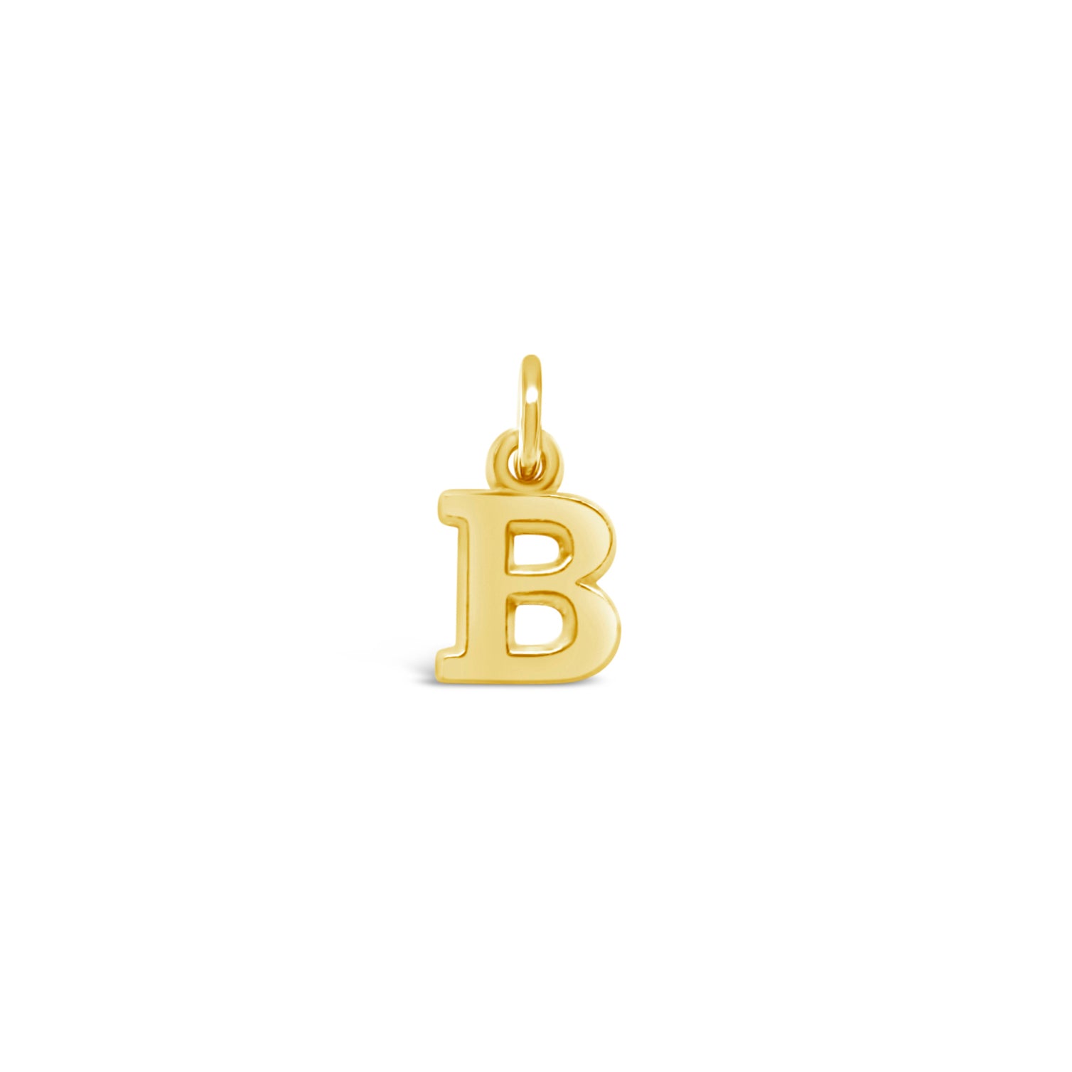 10K Gold Large Initial Pendant Charm