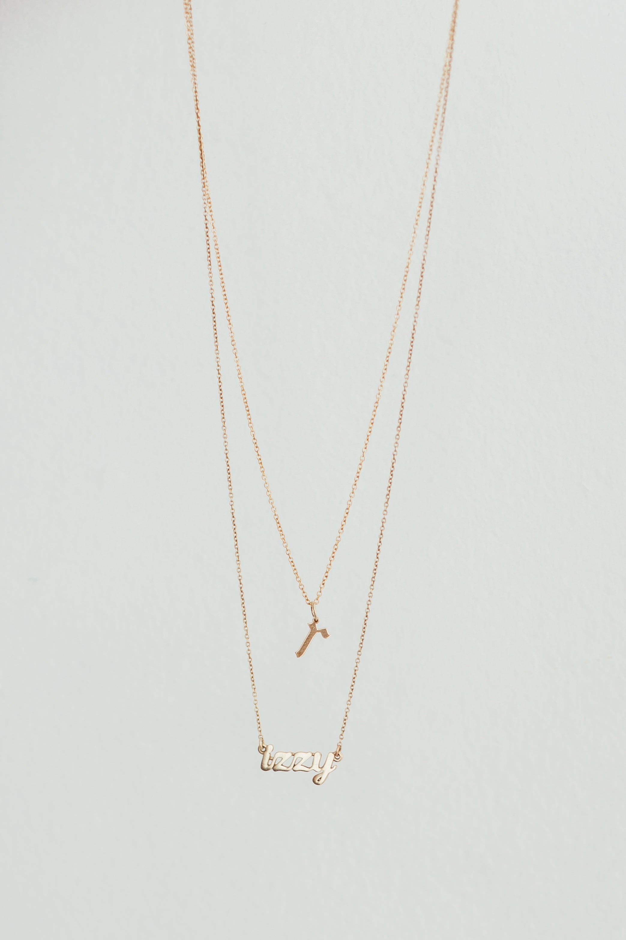 Gold Cursive Name Necklace