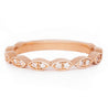 Jessica Jewellery rose gold diamond leaf ring. 