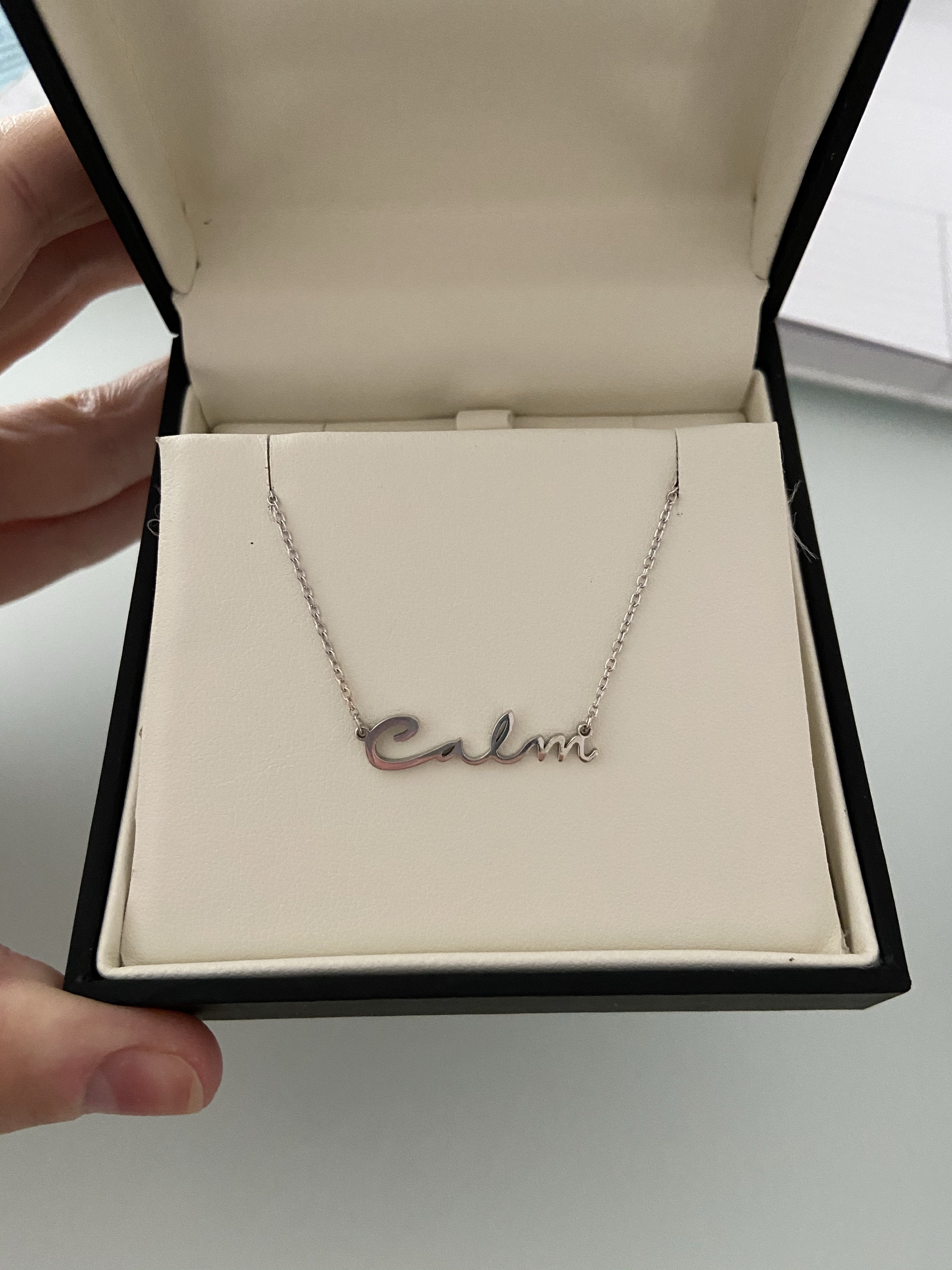 Gold Cursive Name Necklace