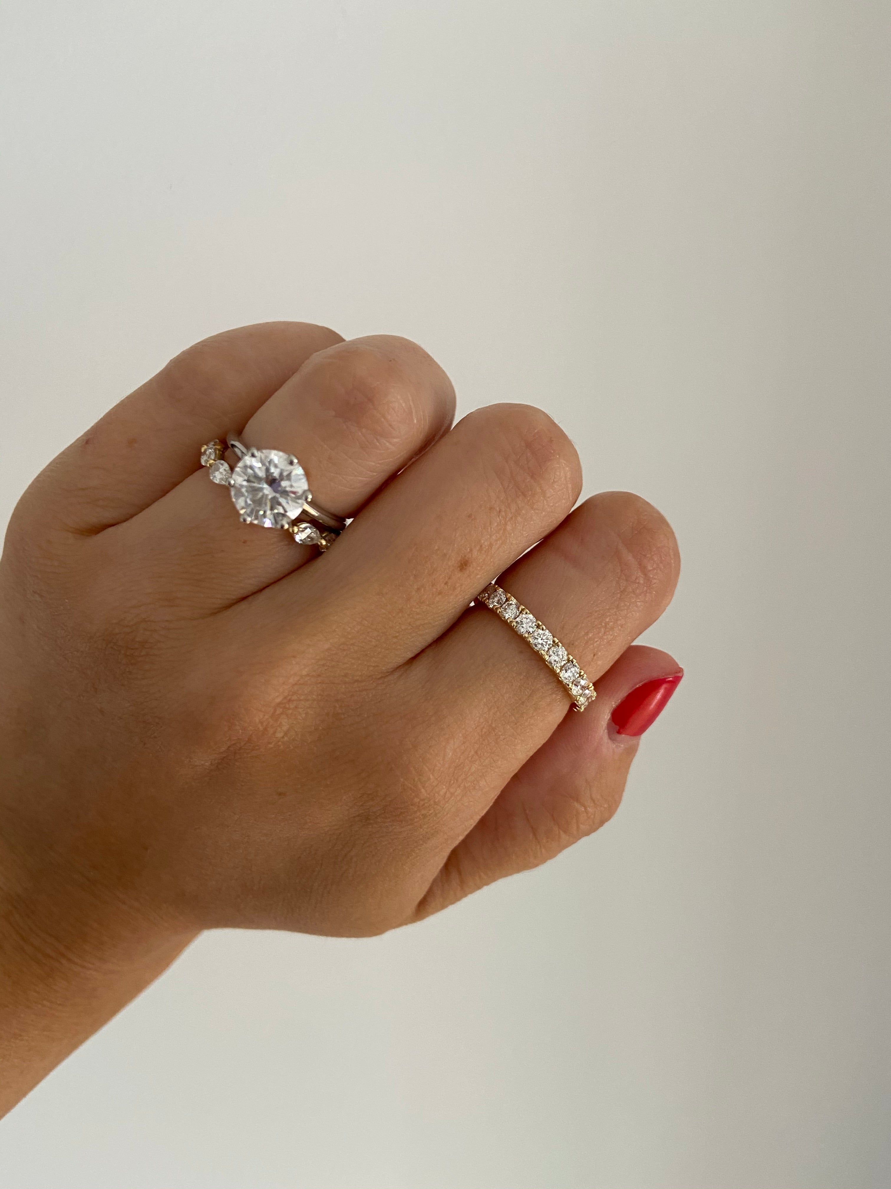 Four Prong Eternity Band - 1.02 carats total weight
