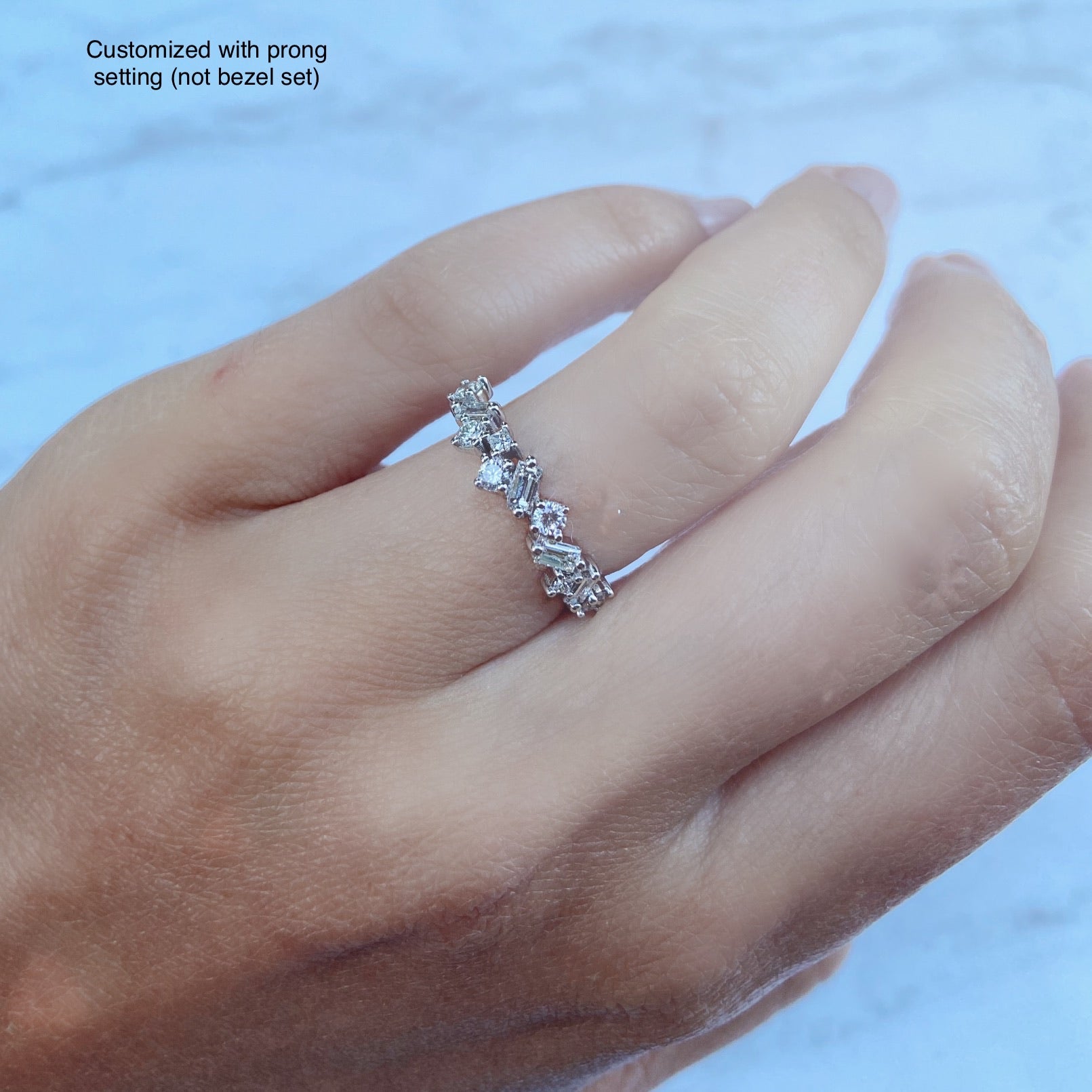 Zig Zag Diamond Ring