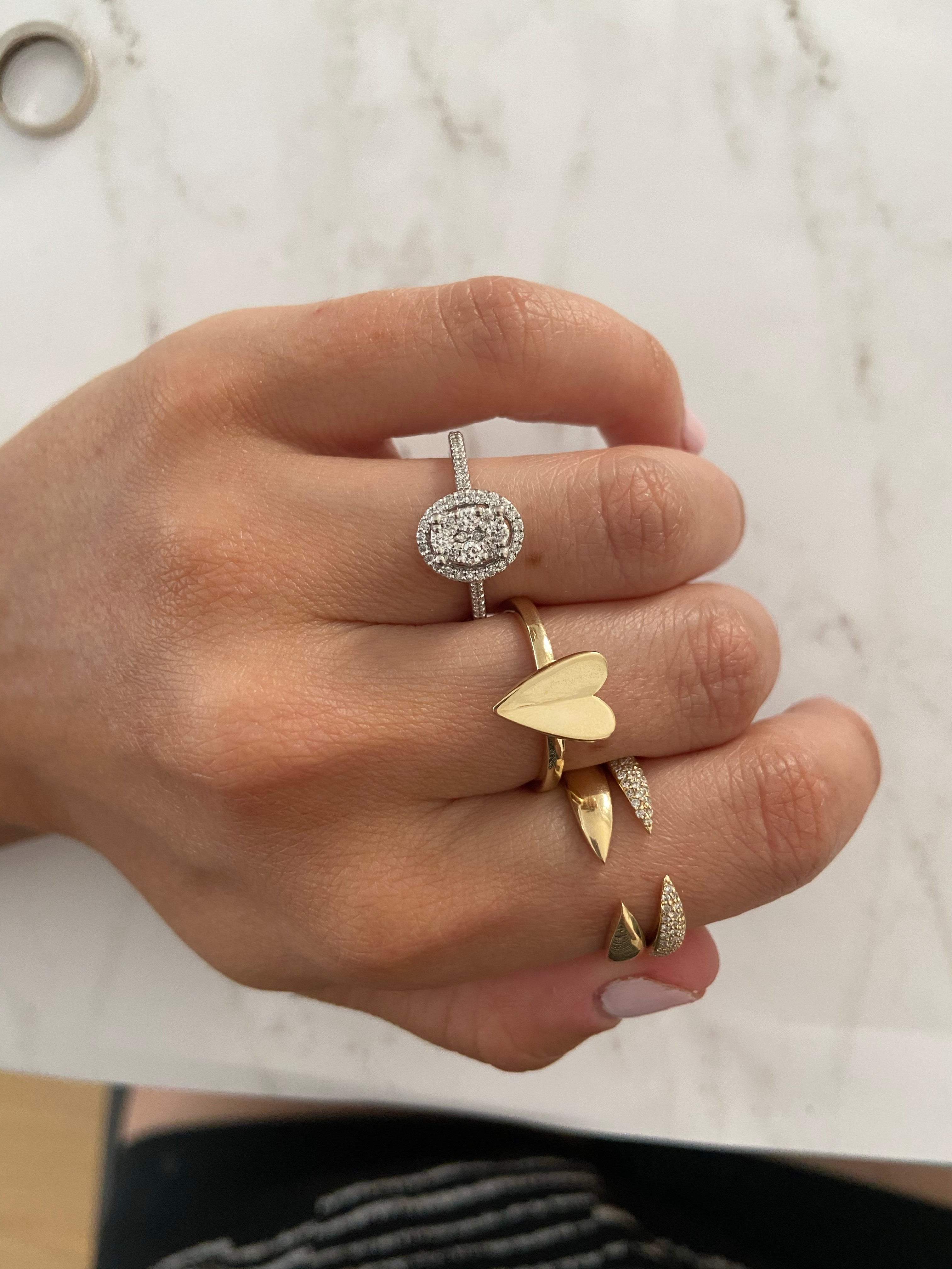 Diamond Claw Ring