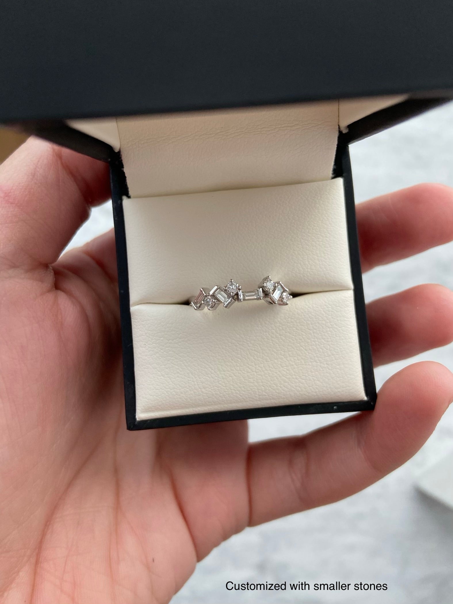 Zig Zag Diamond Ring