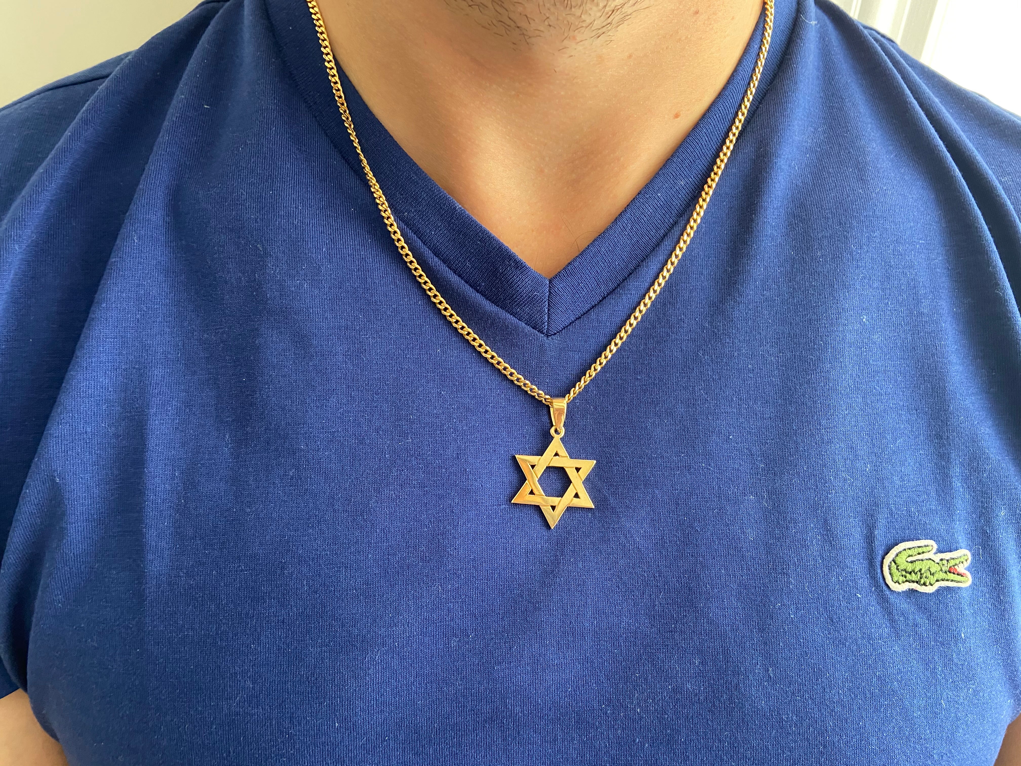 Gold Star of David Charm