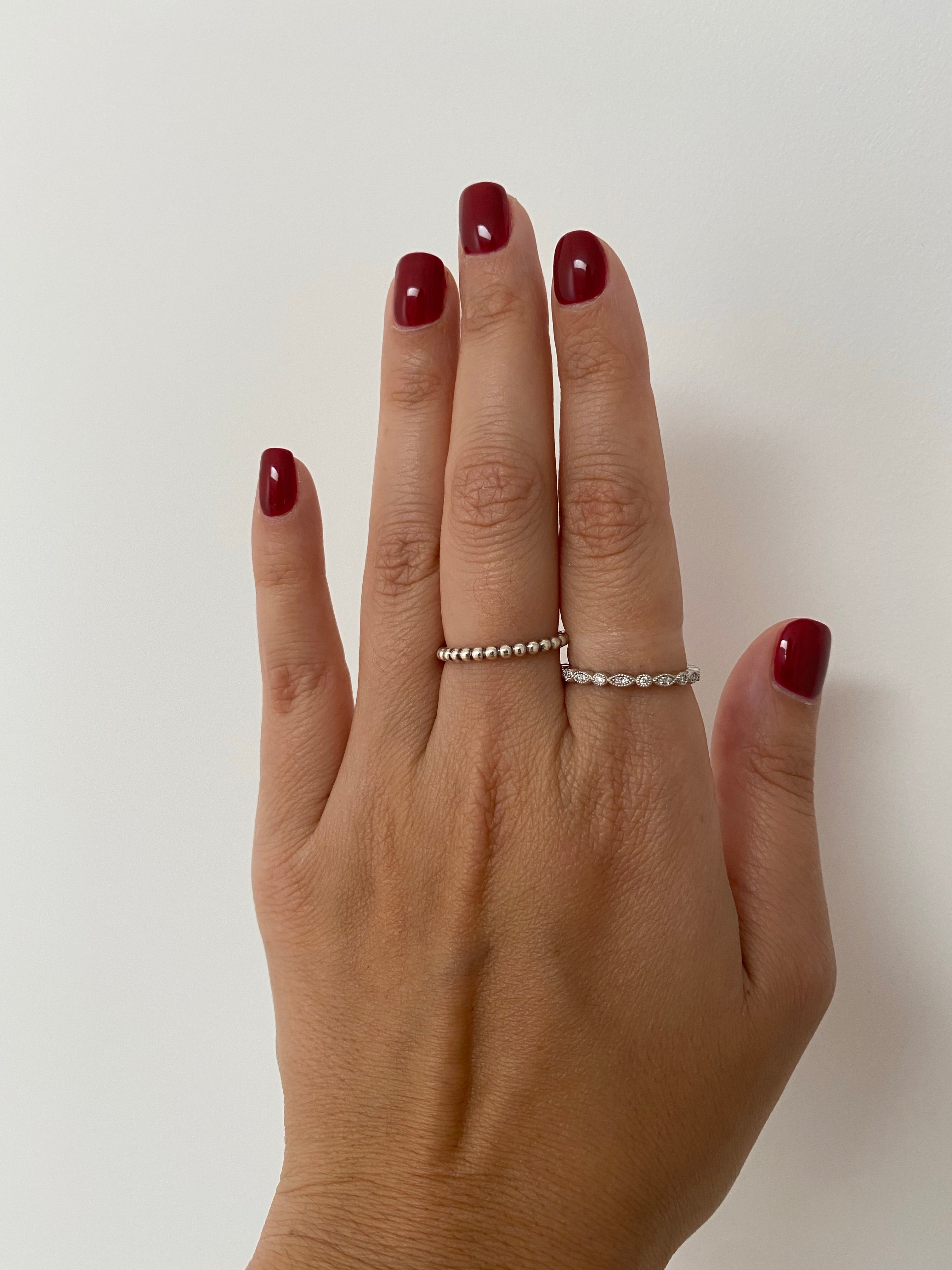 Round and Marquise Shaped Diamond Ring