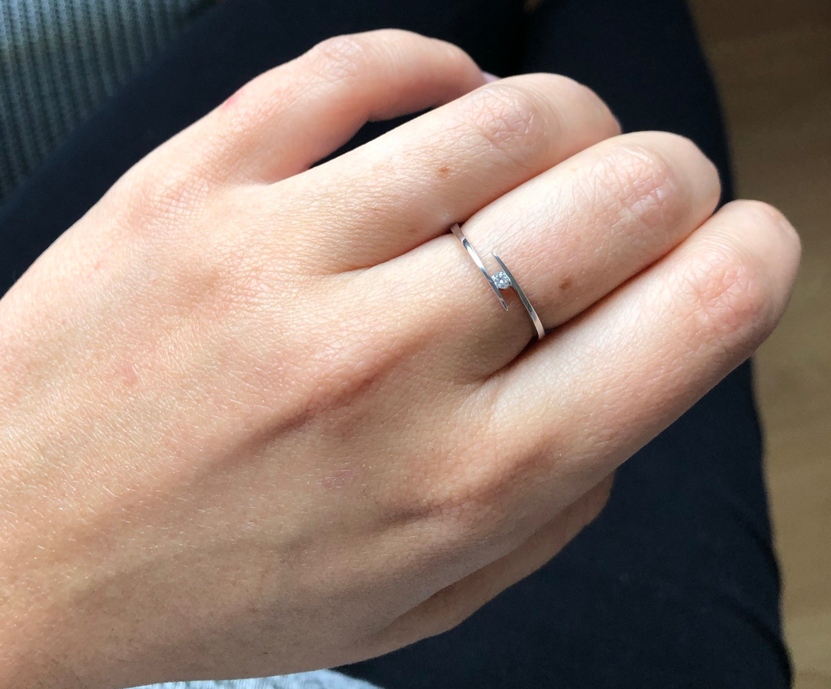 Floating Diamond Ring