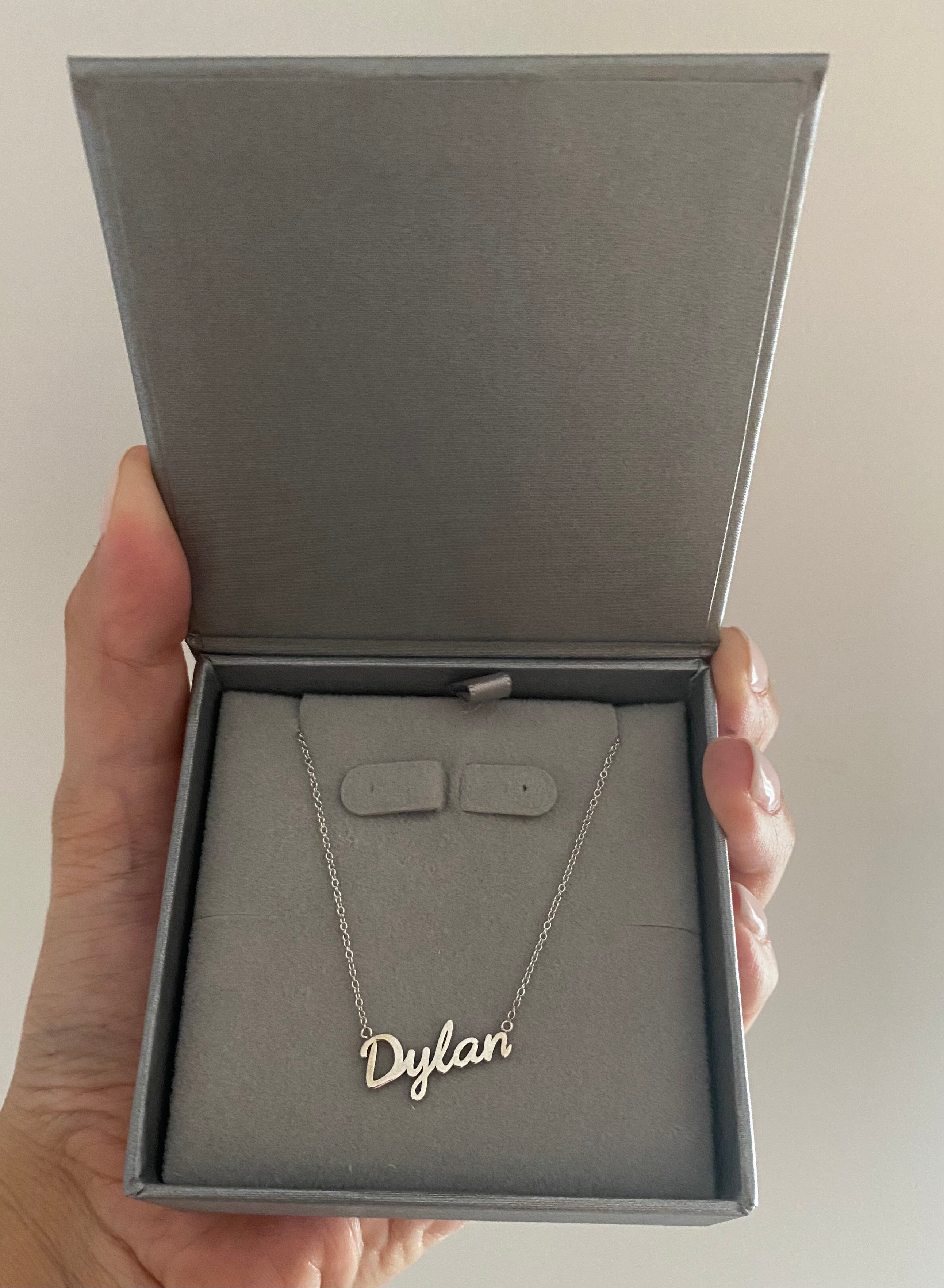 Gold Cursive Name Necklace