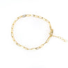 10 Karat Gold Adjustable Paperclip Bracelet - Jessica Jewellery