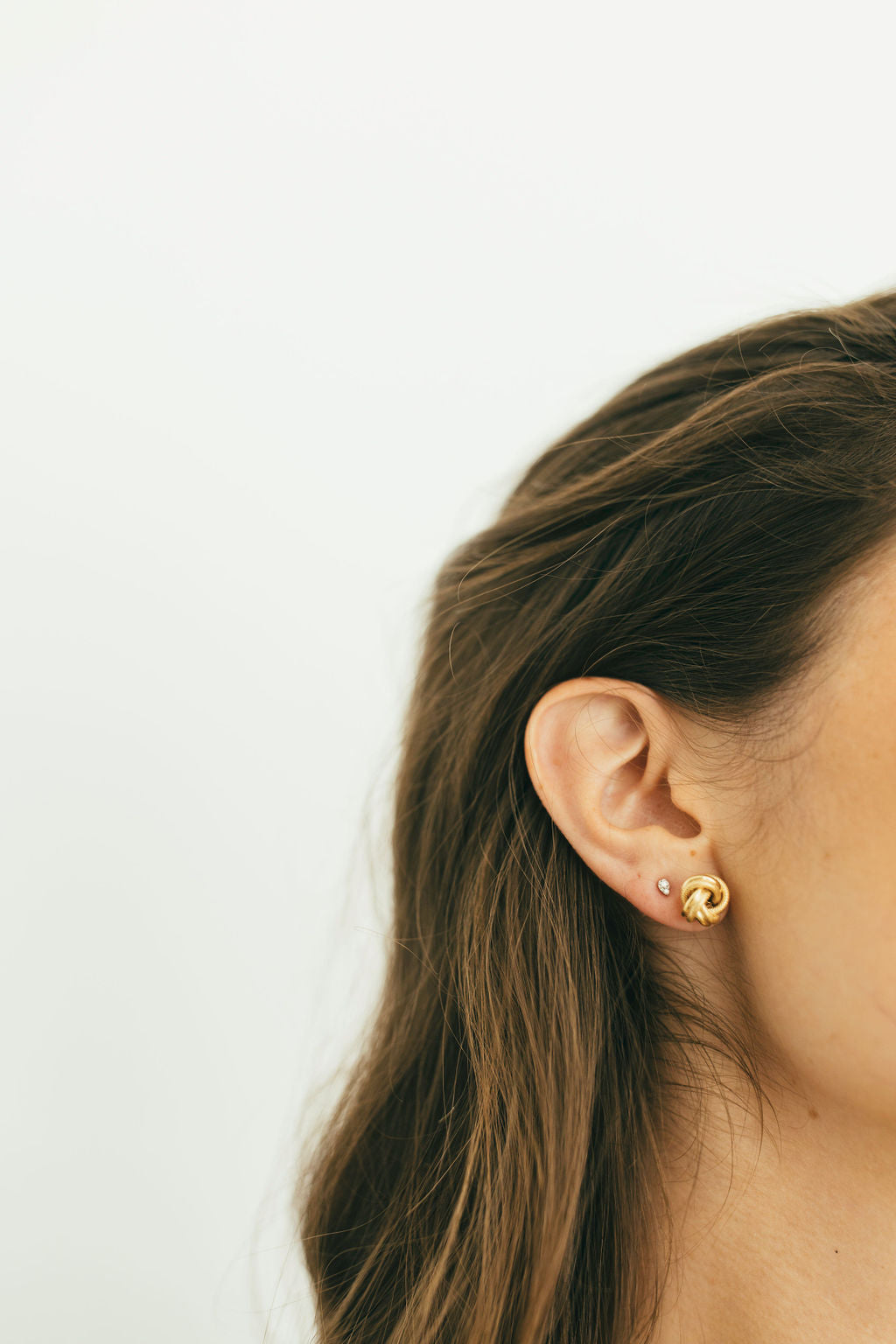 10 Karat Gold Knot Studs