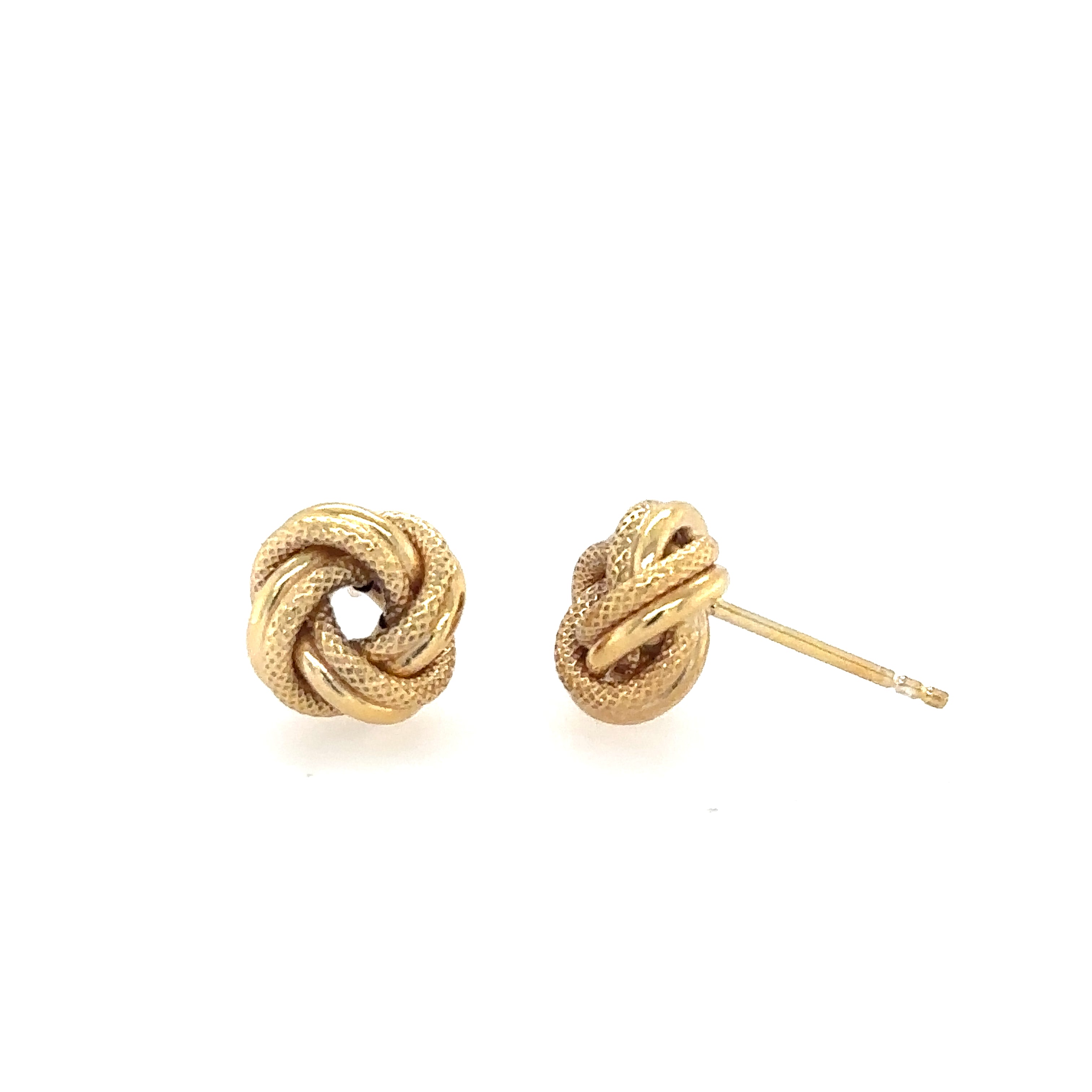10 Karat Gold Knot Studs - Jessica Jewellery