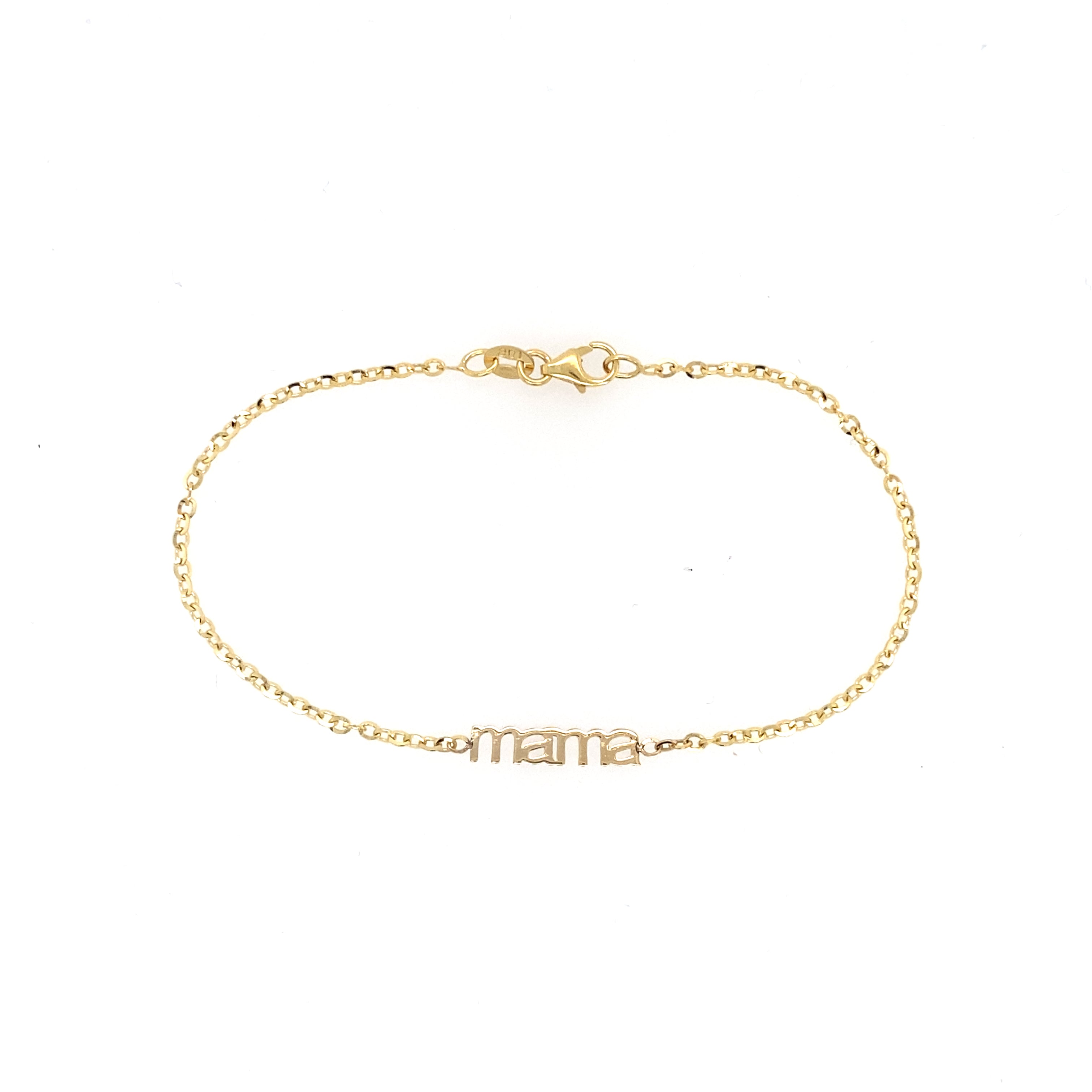 10K Gold Mama Chain Bracelet