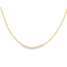 10K Gold 1.5mm Diamond Cut Ball Necklace