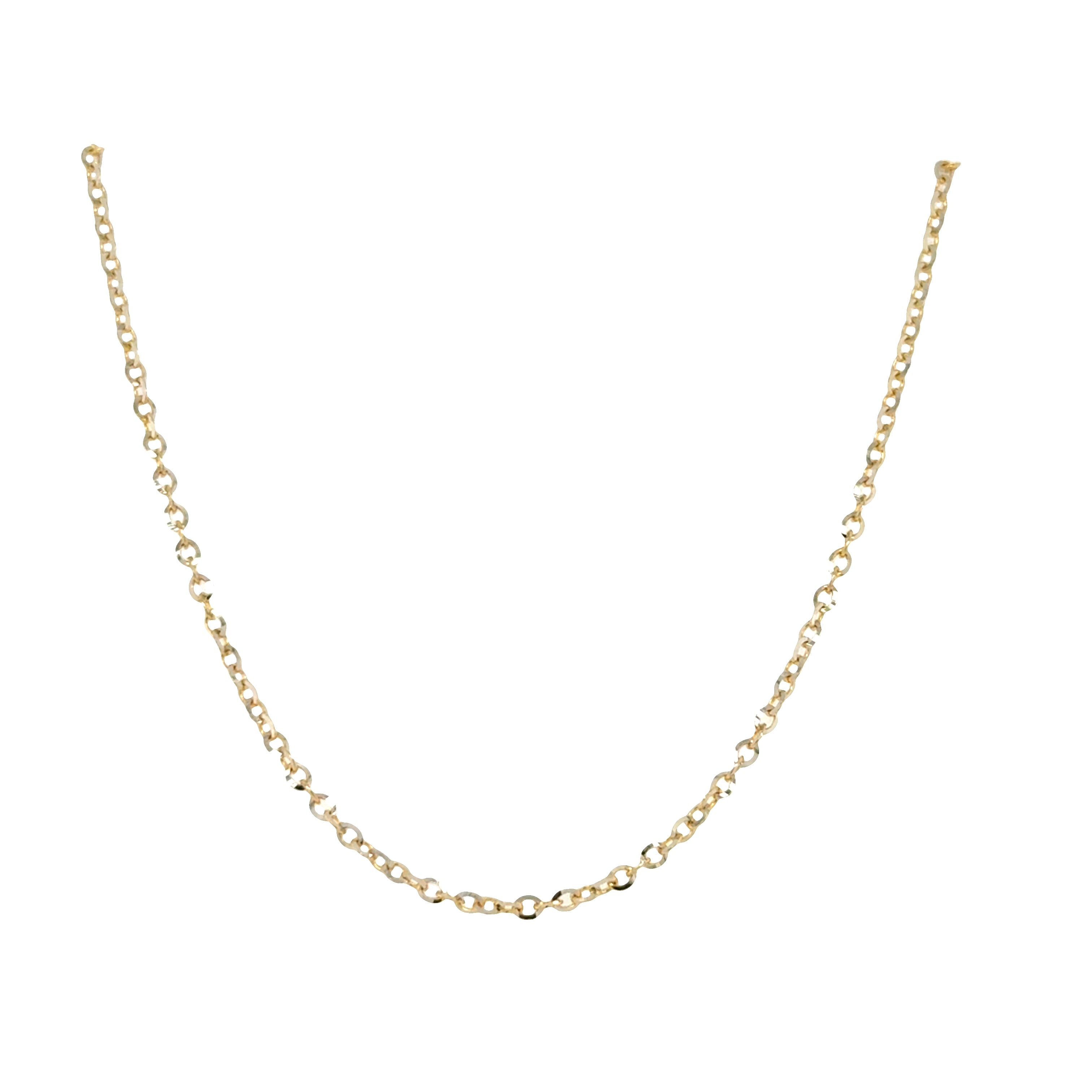10K Gold Sparkly Cable Chain