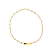 10K White and Yellow Gold Diamond Cut Bead Bracelet