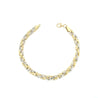 10K White and Yellow Gold Panther Bracelet