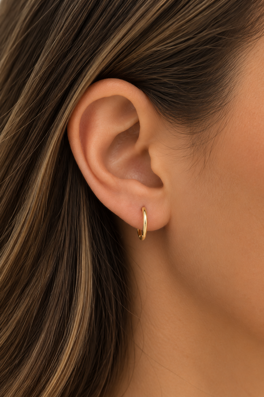 10K Gold 2mm Simple Huggies