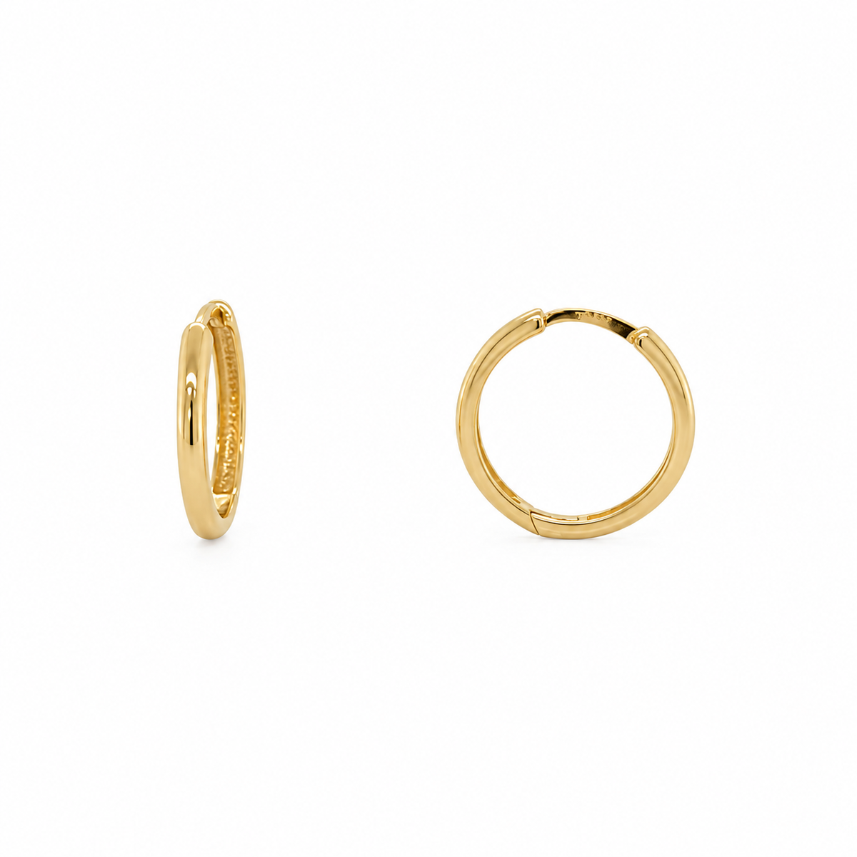 10K Gold 2mm Simple Huggies
