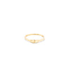 10K Gold Mini Oval Signet Ring