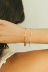 14 Karat Gold Herringbone Bracelet