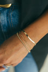 14 Karat Gold Herringbone Bracelet