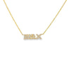 14 Karat Gold and Diamond Mini Name Necklace