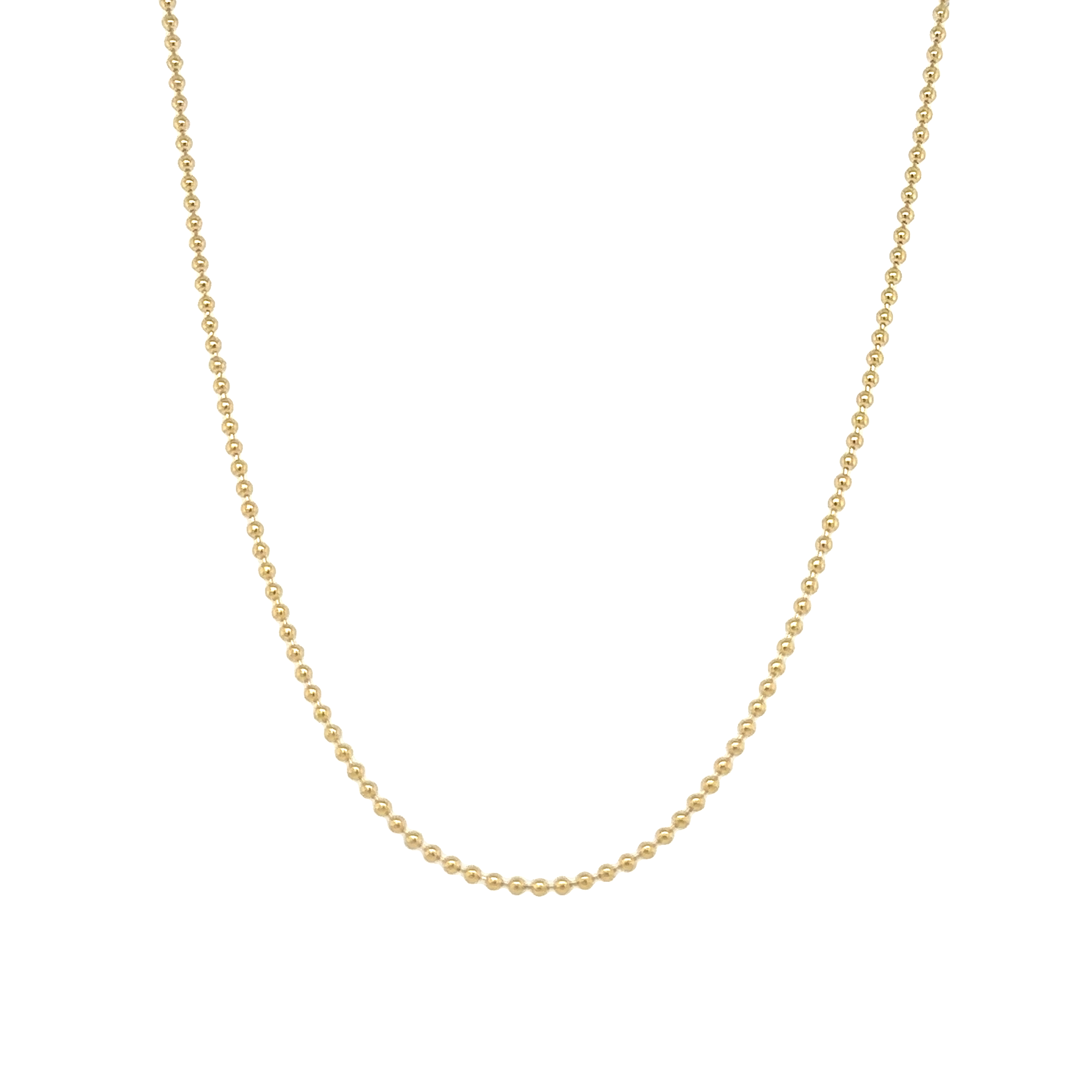 14K Gold Solid Bead Chain